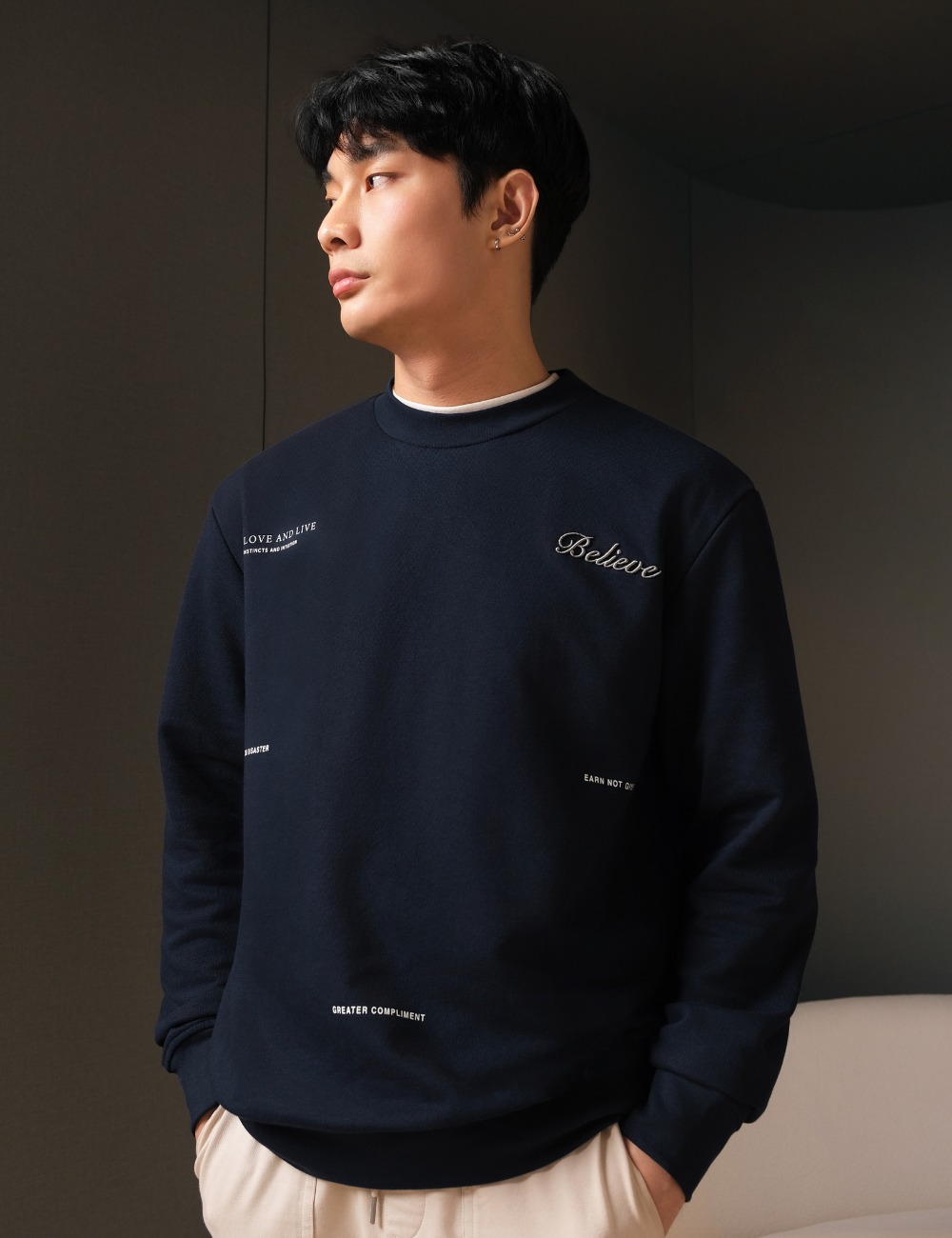 Arkline Believe Sweatshirt Midnight Navy