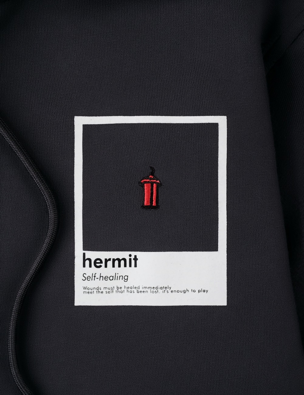 Arkline Hermit Pullover Hoodie Shadow Grey
