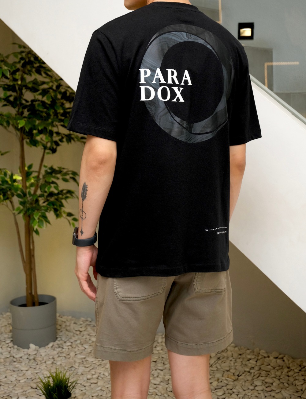 Arkline Paradox Tshirt Obsidian Black