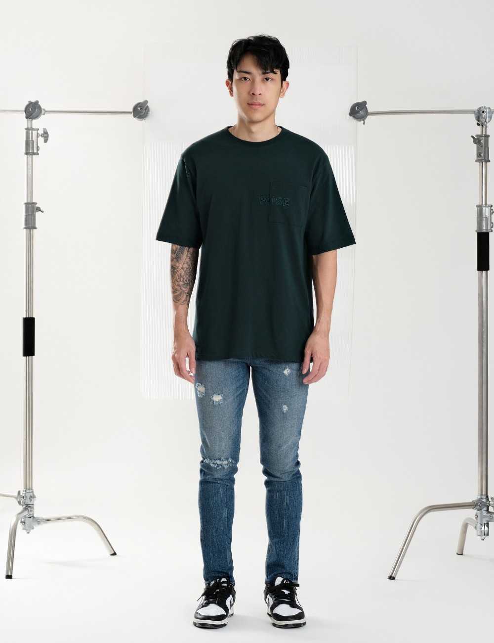 Words of Life "WISE" British Green T-shirt