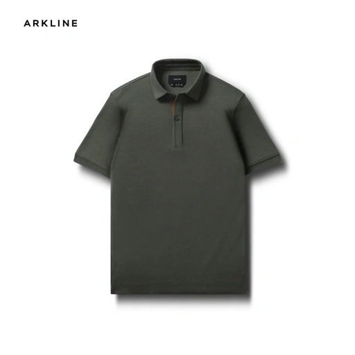 Image of Arkline Gentle Polo Shirt Sage Green