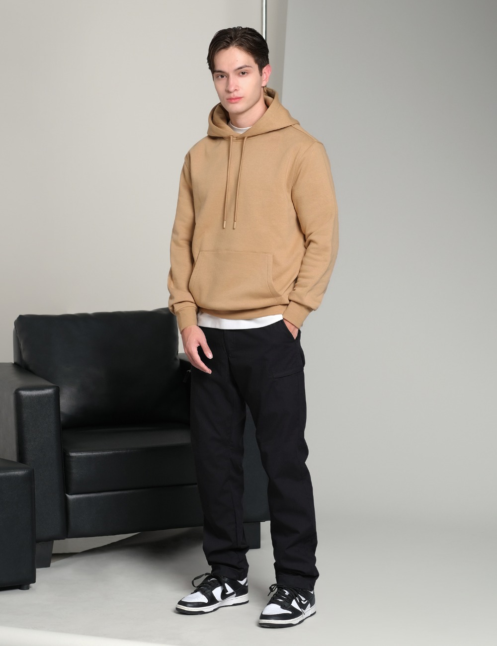 Arkline Phylosophy Pullover Hoodie Beige