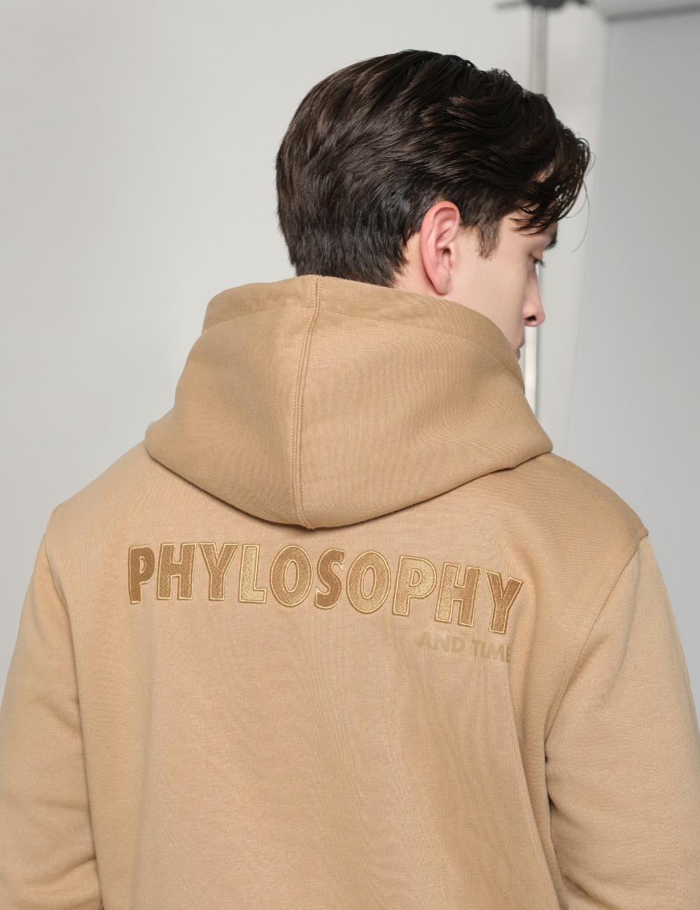 Arkline Phylosophy Pullover Hoodie Beige