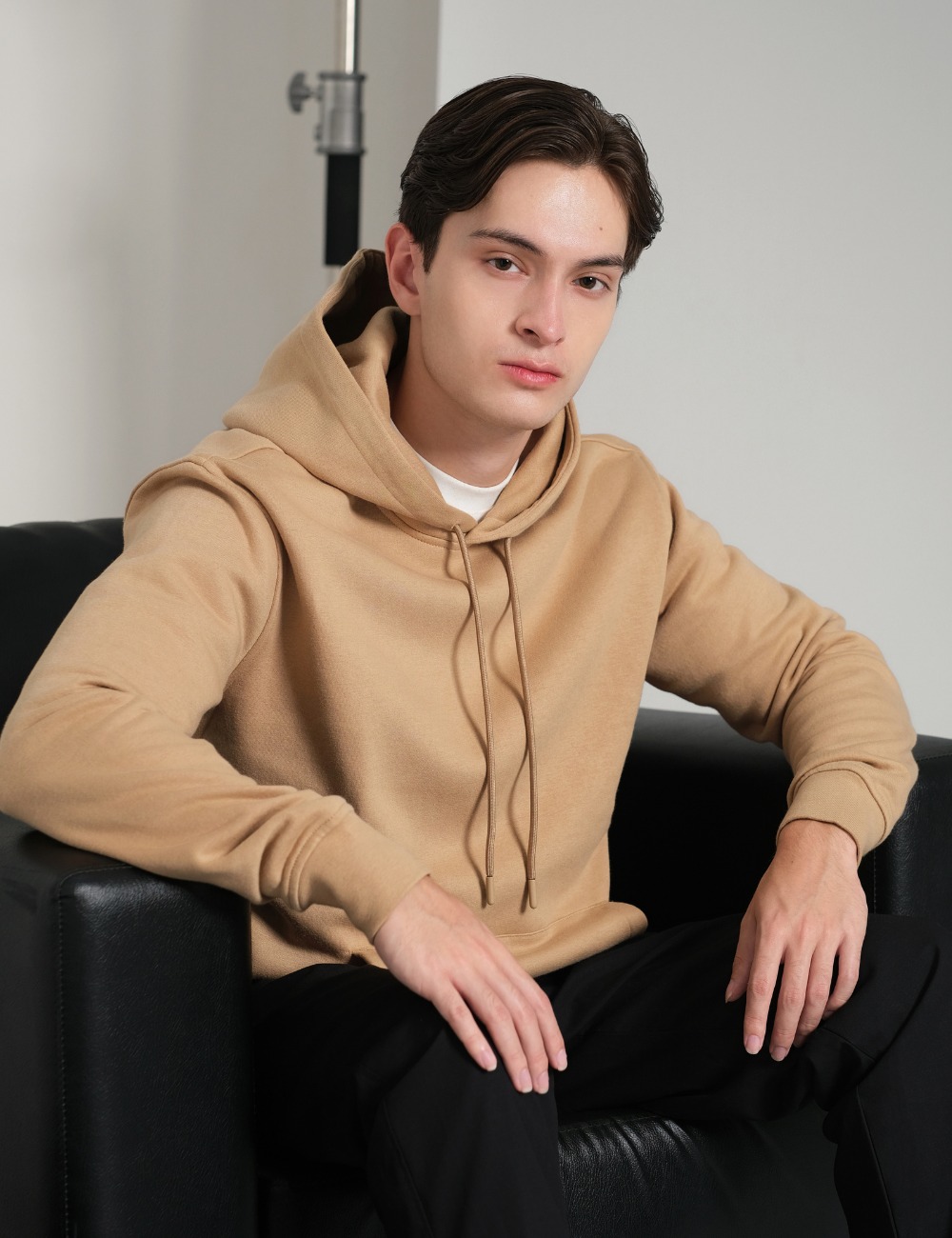 Arkline Phylosophy Pullover Hoodie Beige