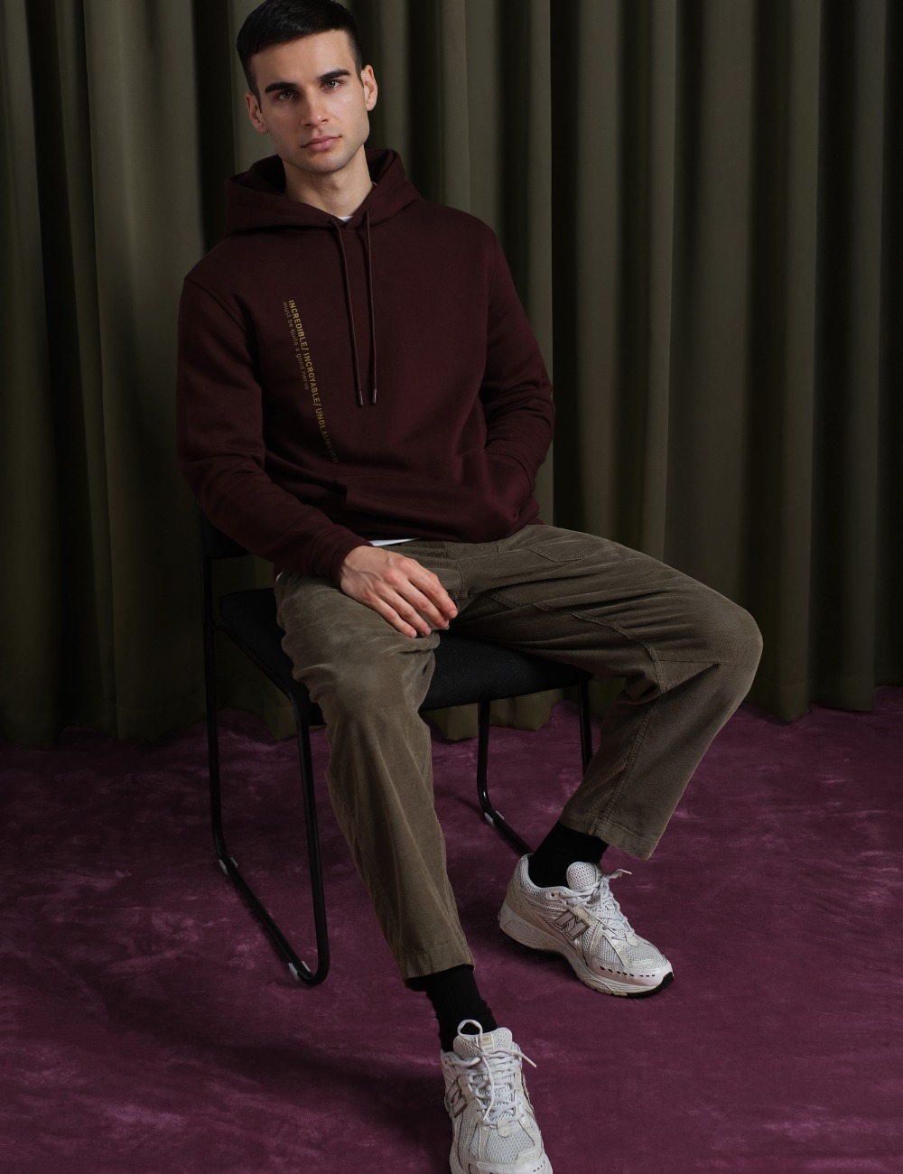 Arkline Incredible Pullover Hoodie Maroon