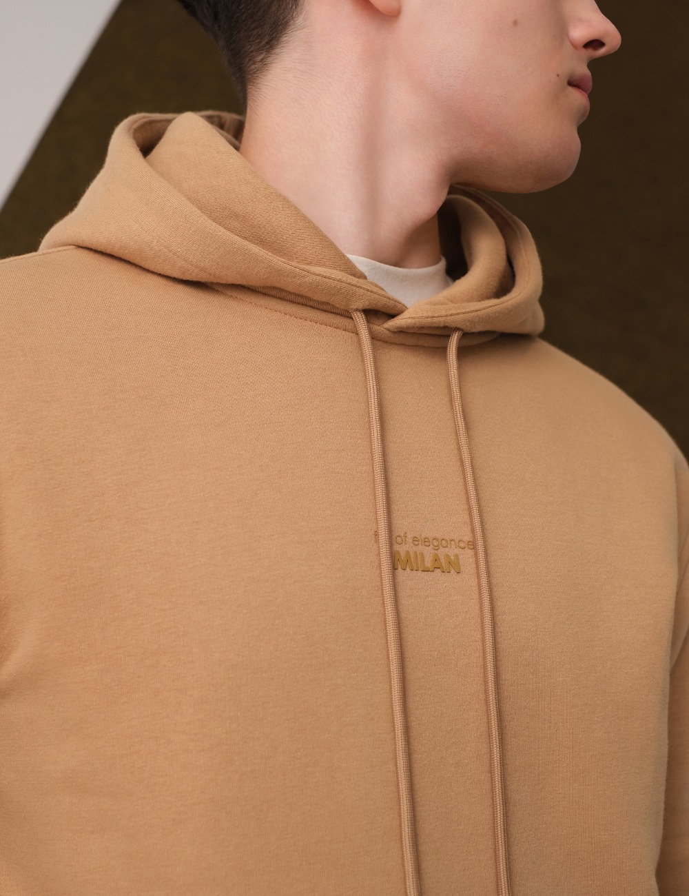Arkline Milan Pullover Hoodie Beige