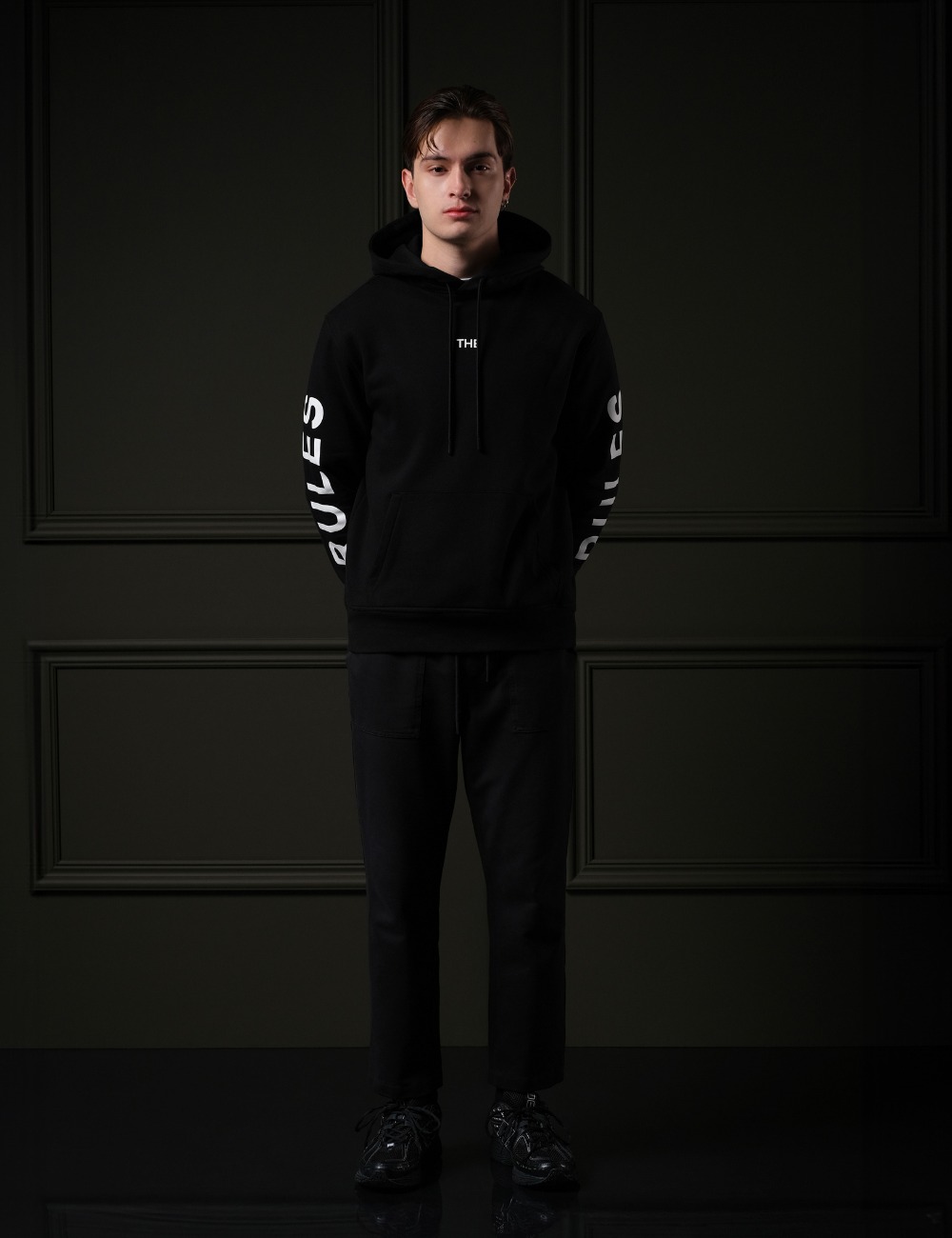 Arkline Break The Rule Pullover Hoodie Obsidian Black