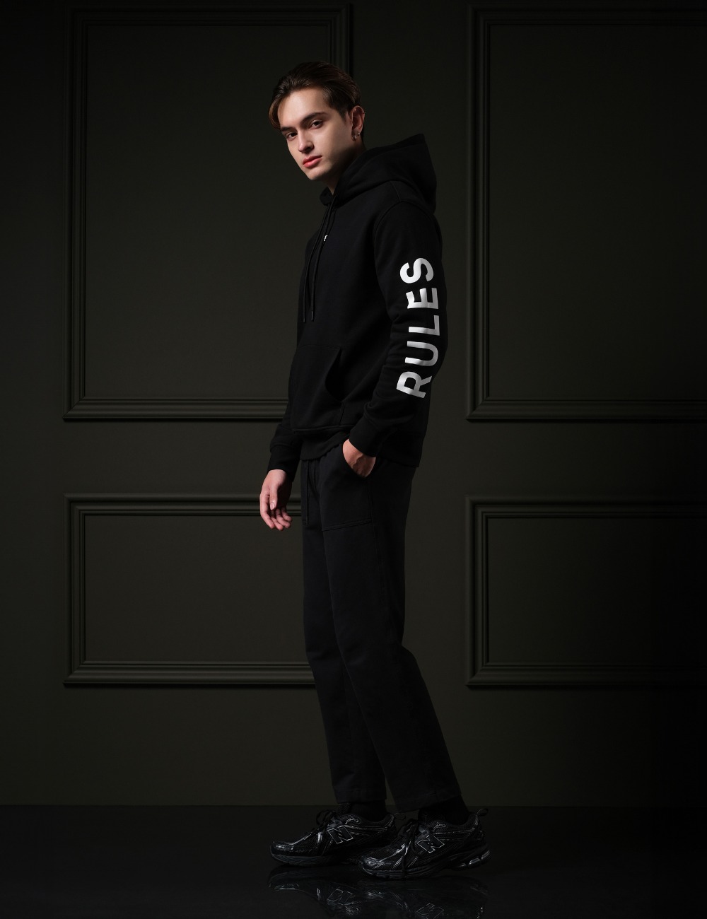 Arkline Break The Rule Pullover Hoodie Obsidian Black