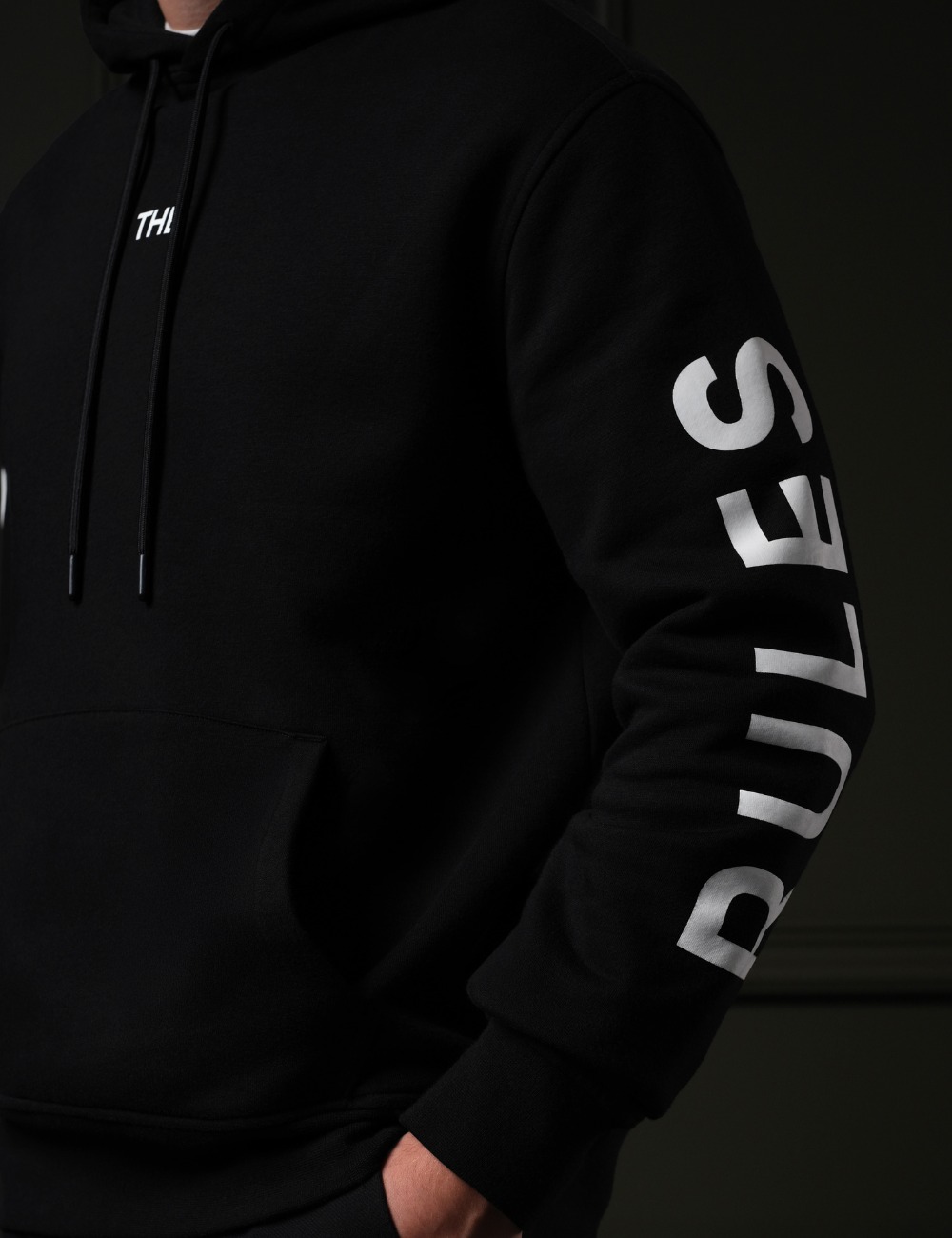 Arkline Break The Rule Pullover Hoodie Obsidian Black