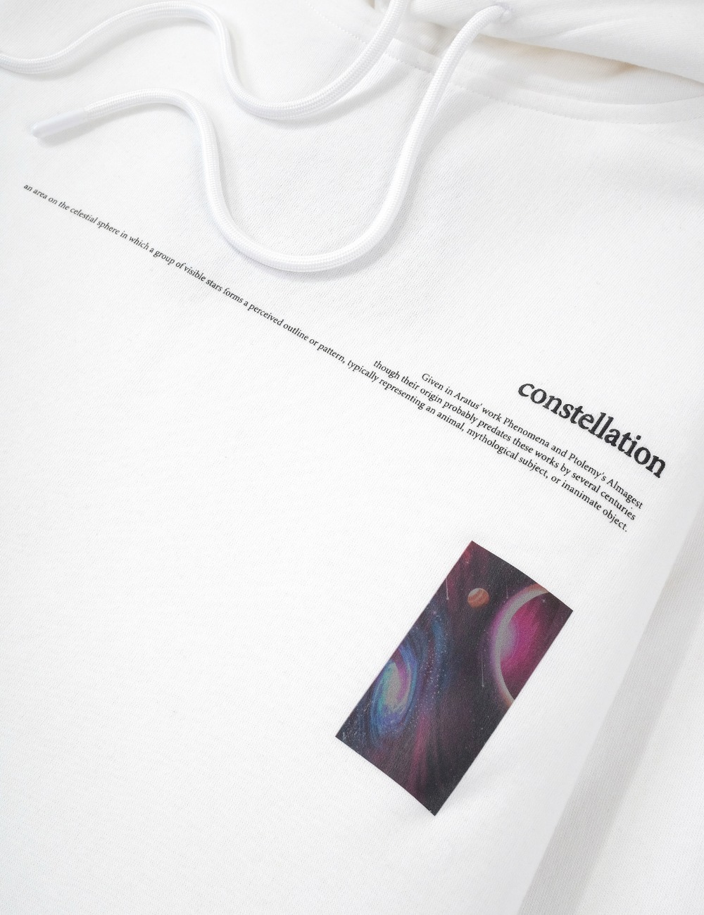 Arkline Constellation Pullover Hoodie White