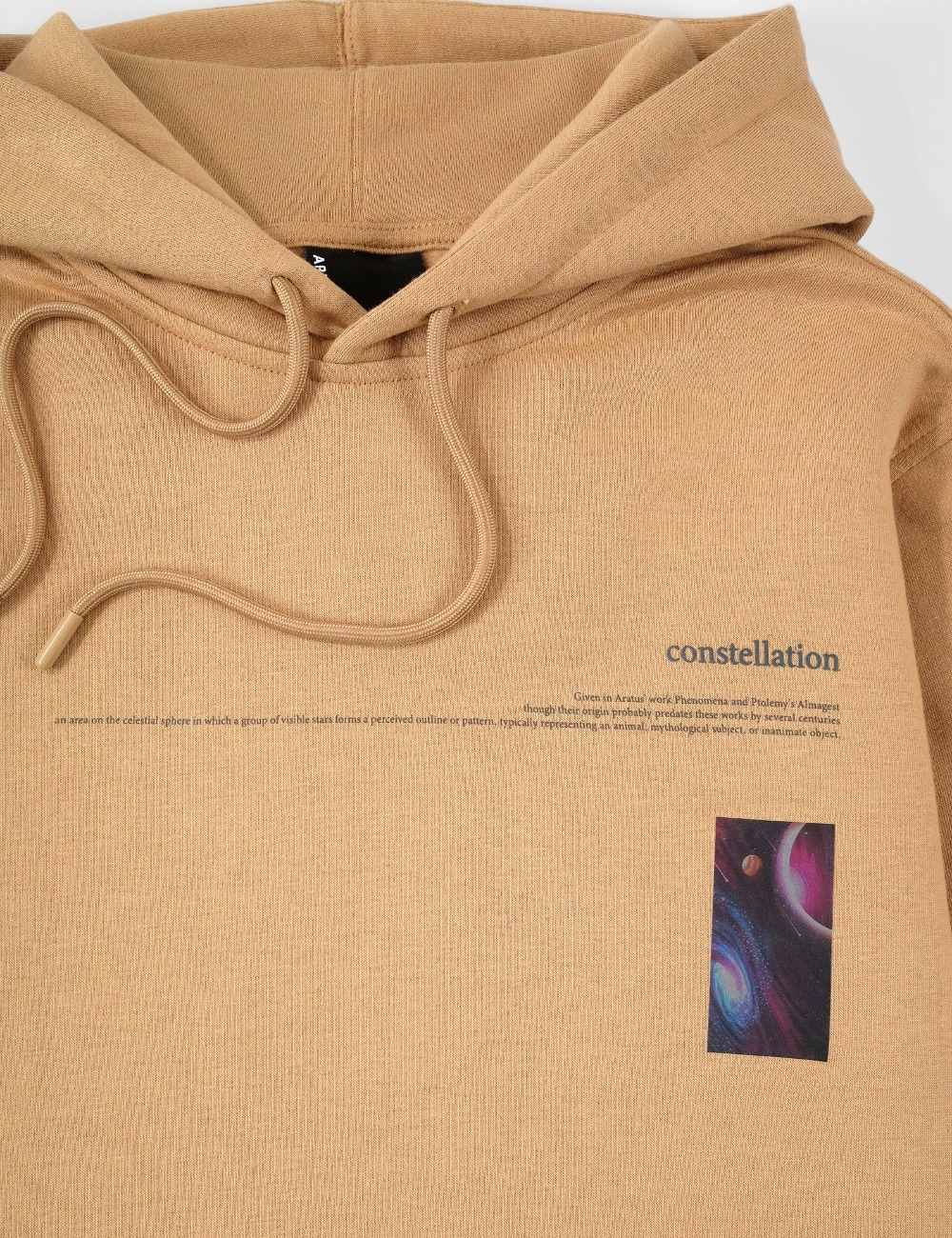 Arkline Constellation Pullover Hoodie Beige