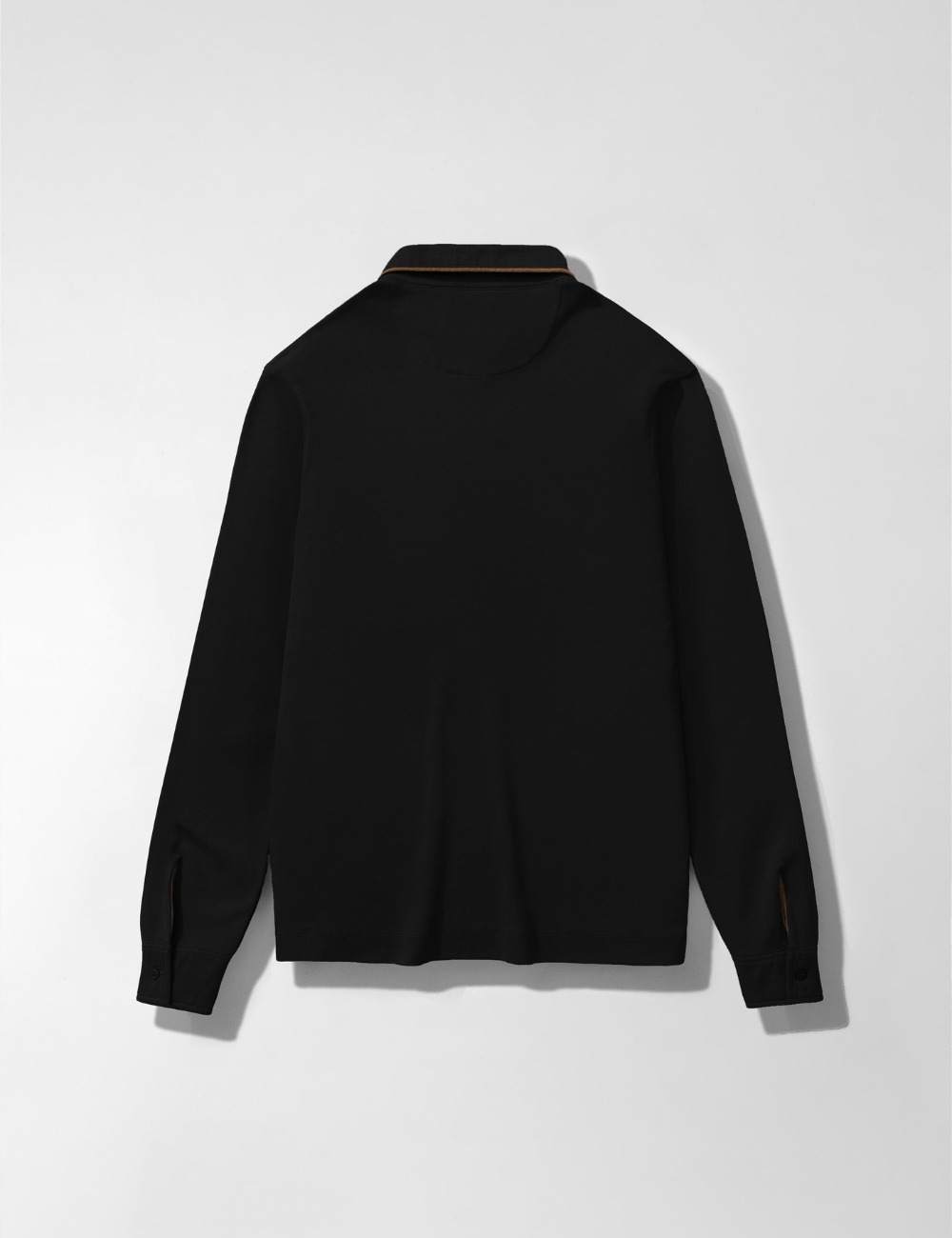 Arkline Gentle Polo LS Shirt Obsidian Black