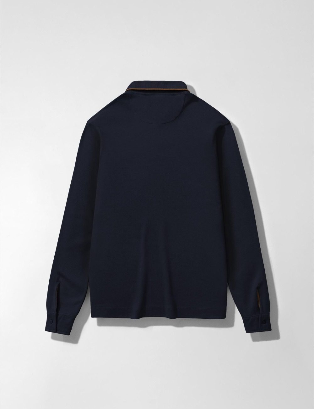 Arkline Gentle Polo LS Shirt Deep Navy