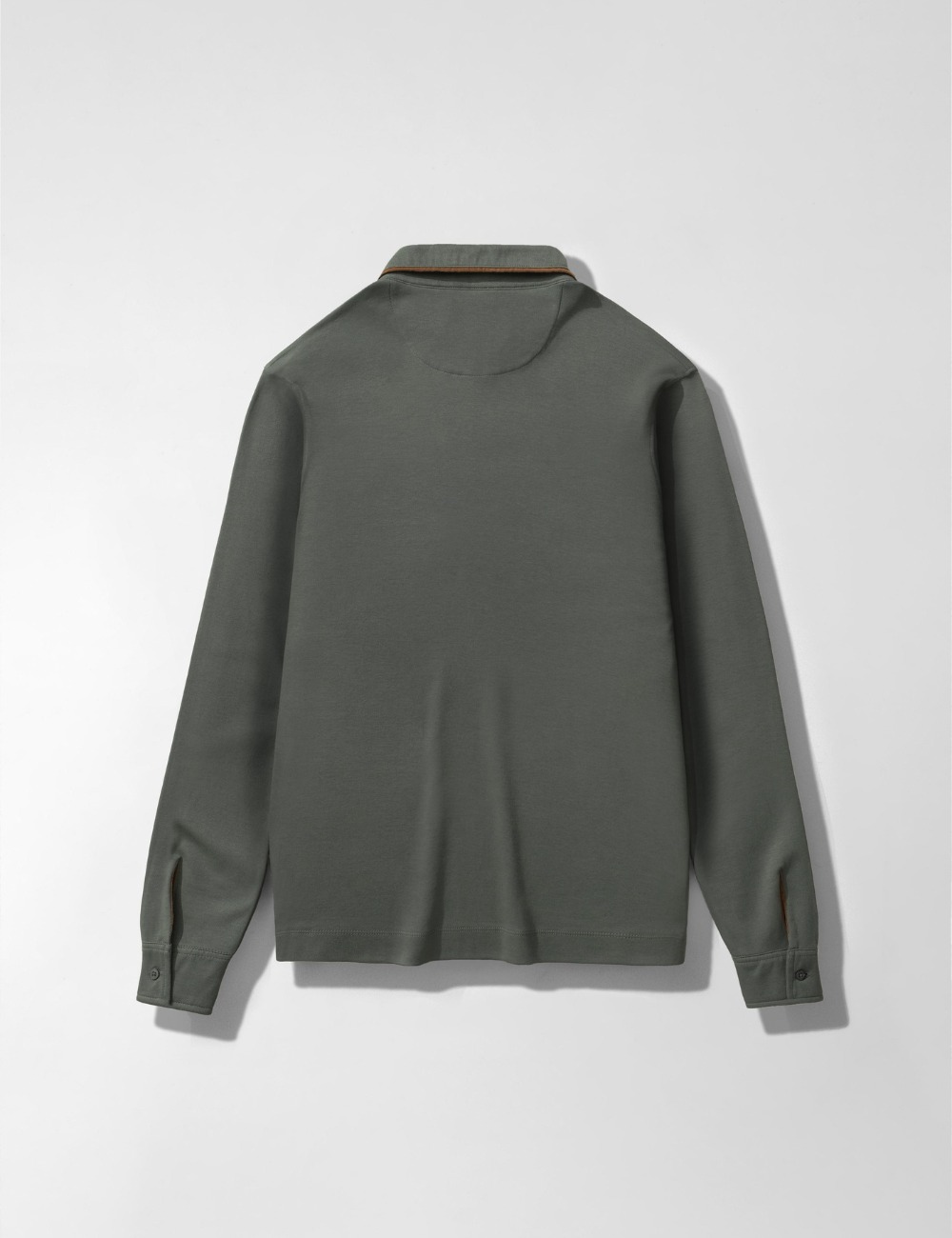 Arkline Gentle Polo LS Shirt Sage Green
