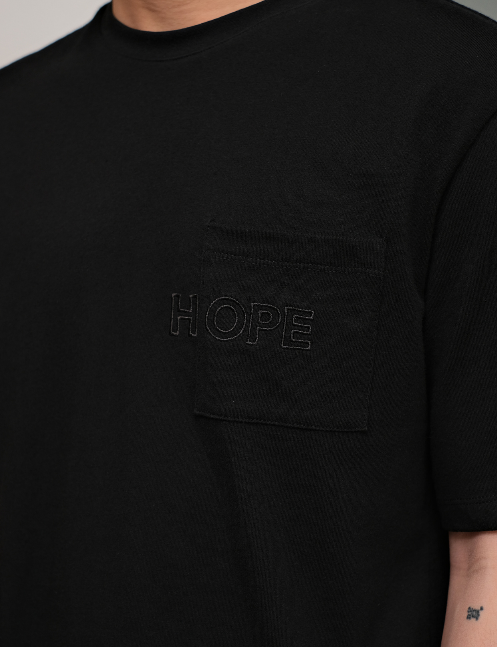 Words of Life "HOPE" Obsidian Black T-shirt