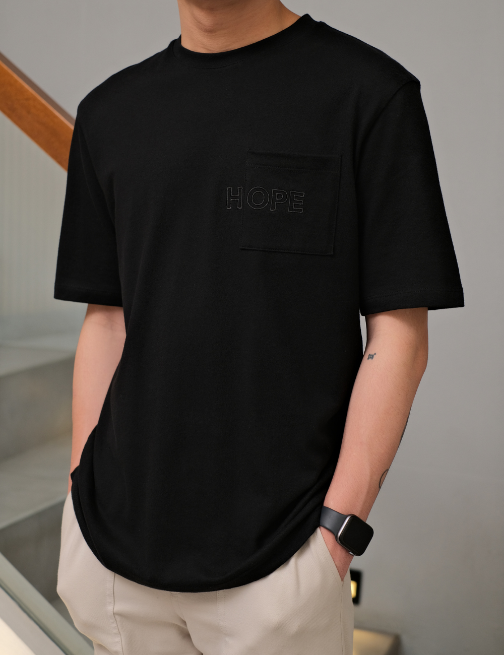 Words of Life "HOPE" Obsidian Black T-shirt