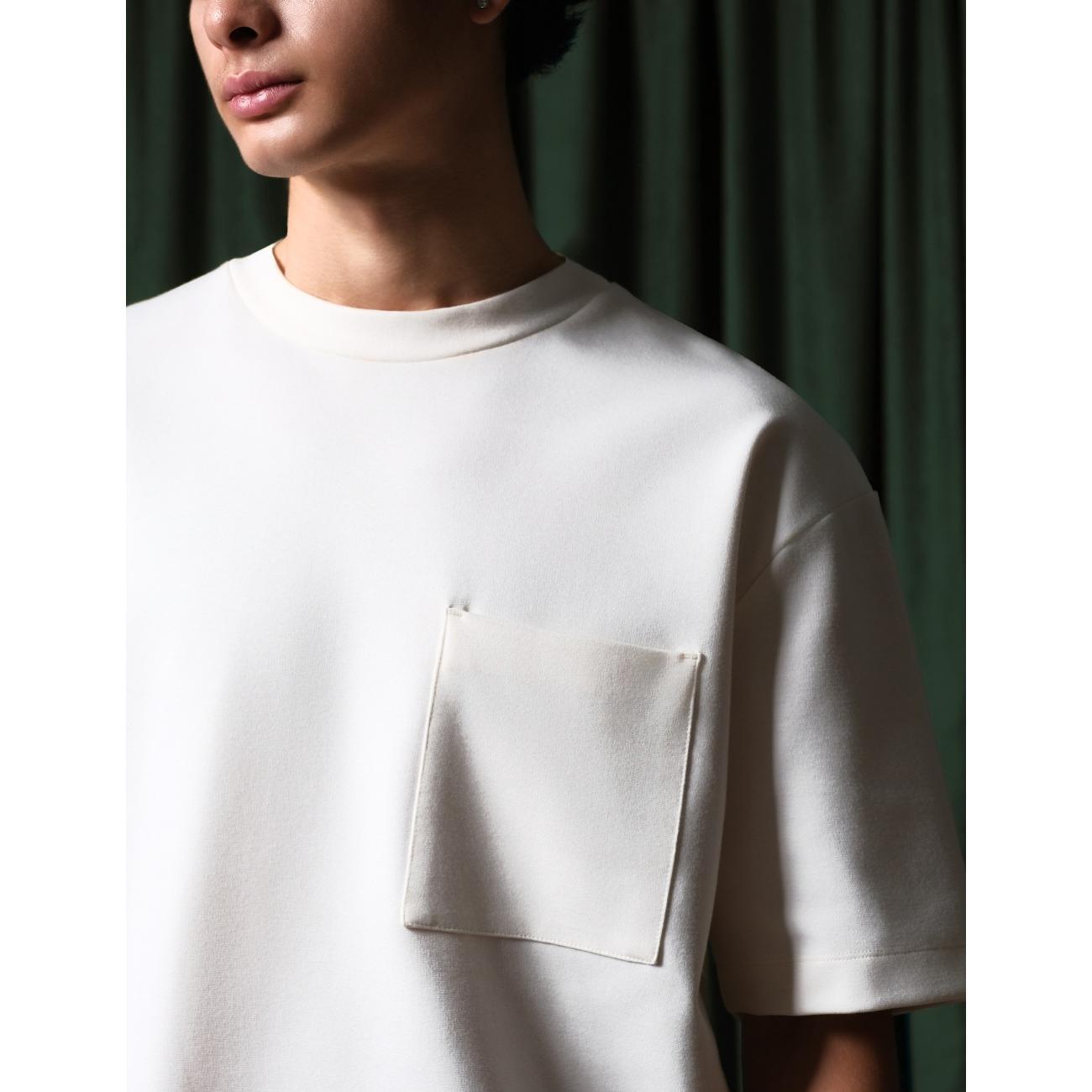 Arkline Boxy Pocket Tee White