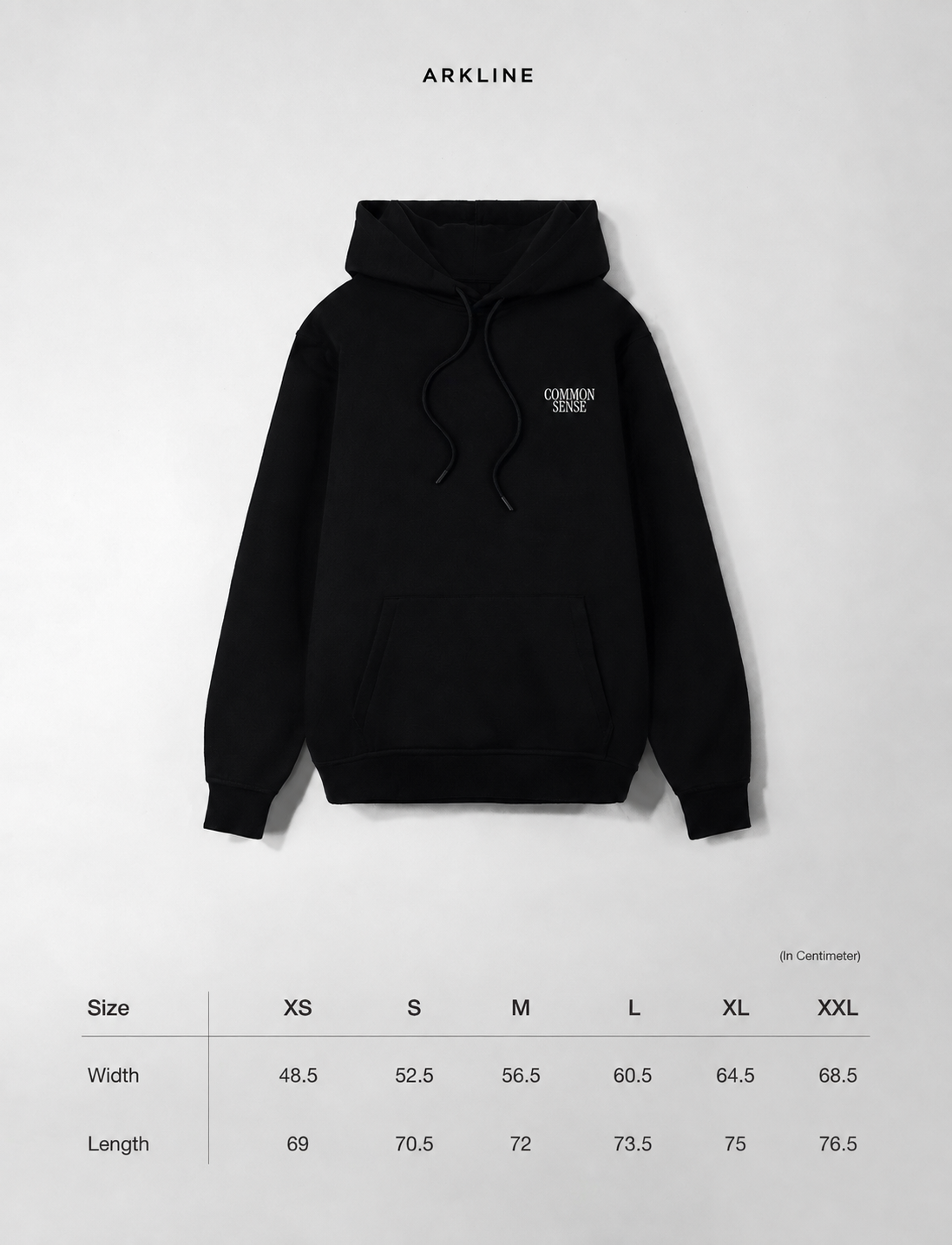 Arkline Common Sense Pullover Hoodie Black