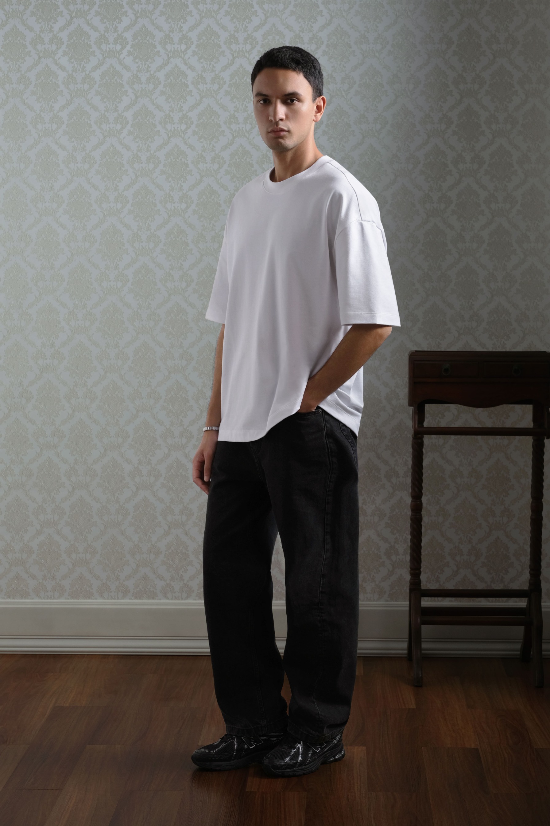 Arkline Champion Oversize Tee Off White