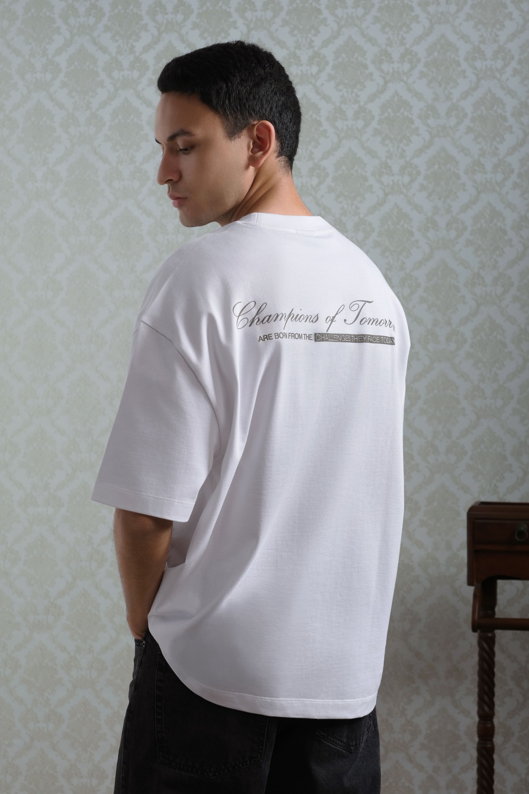 Arkline Champion Oversize Tee Off White