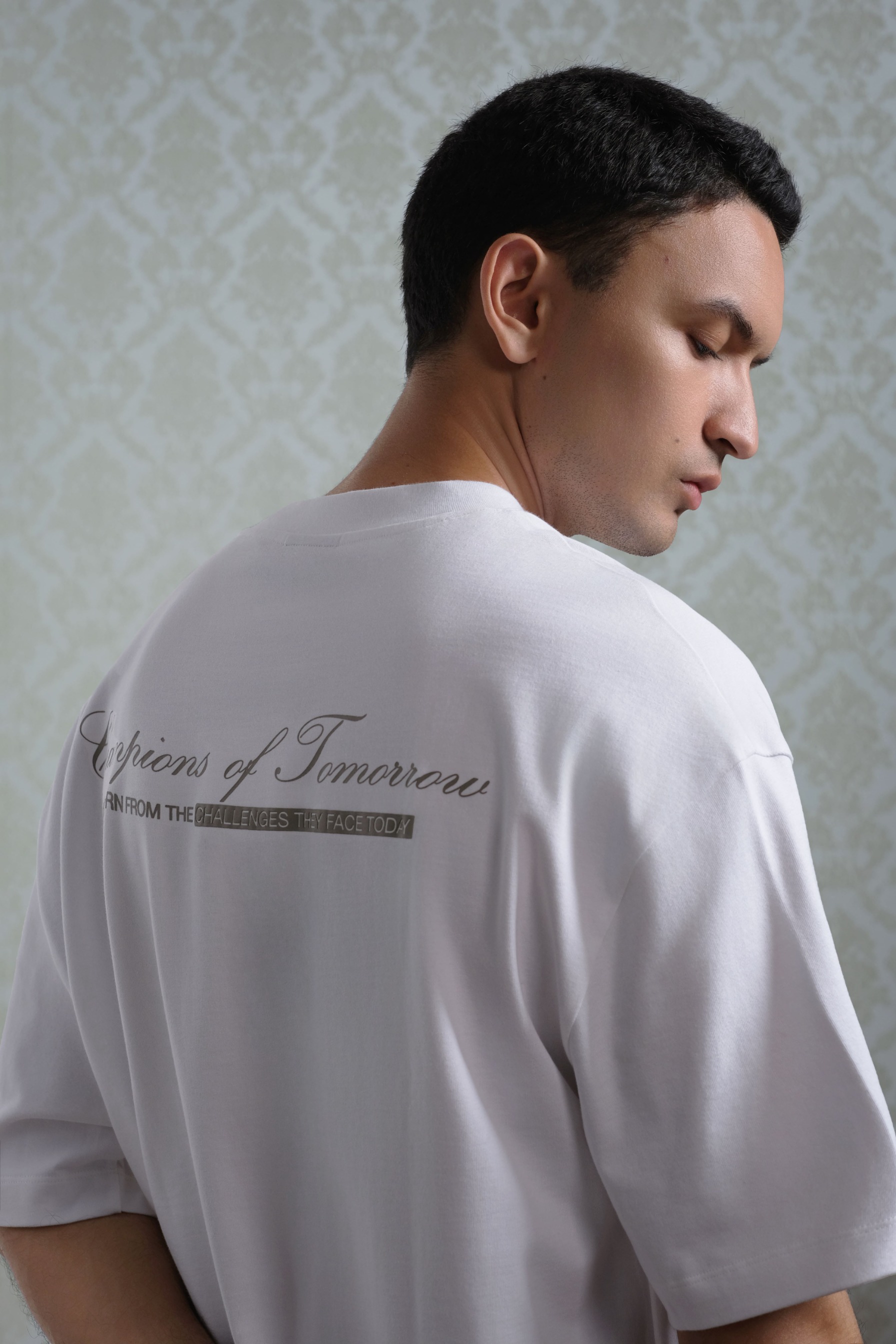 Arkline Champion Oversize Tee Off White
