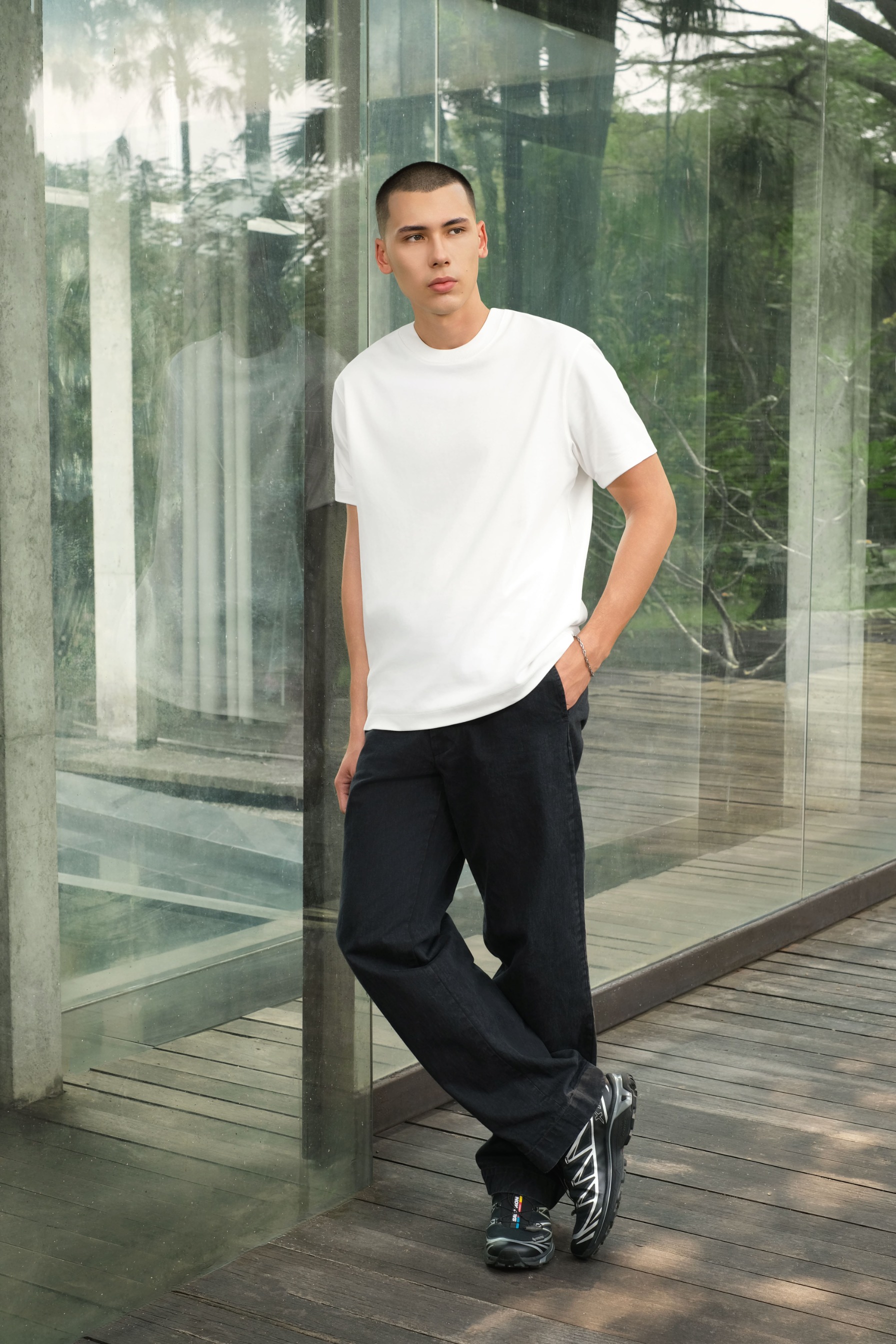 Arkline Finest Regular Fit T-Shirt Offwhite