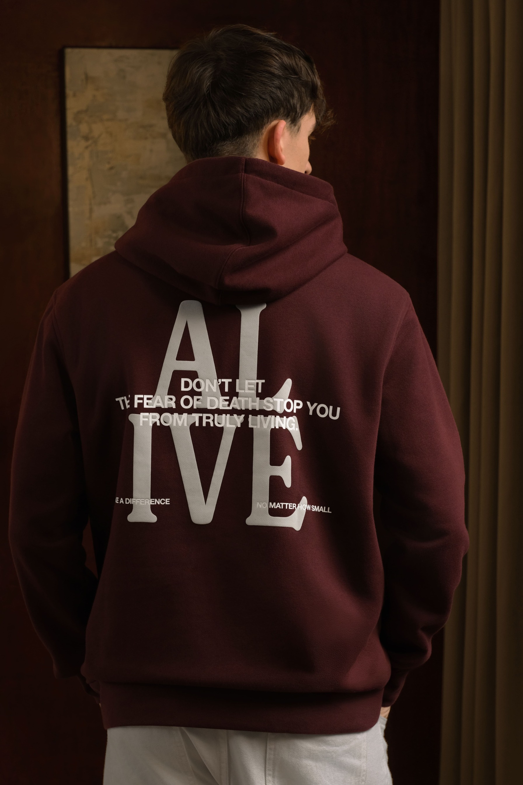 Arkline Alive Pullover Hoodie Maroon