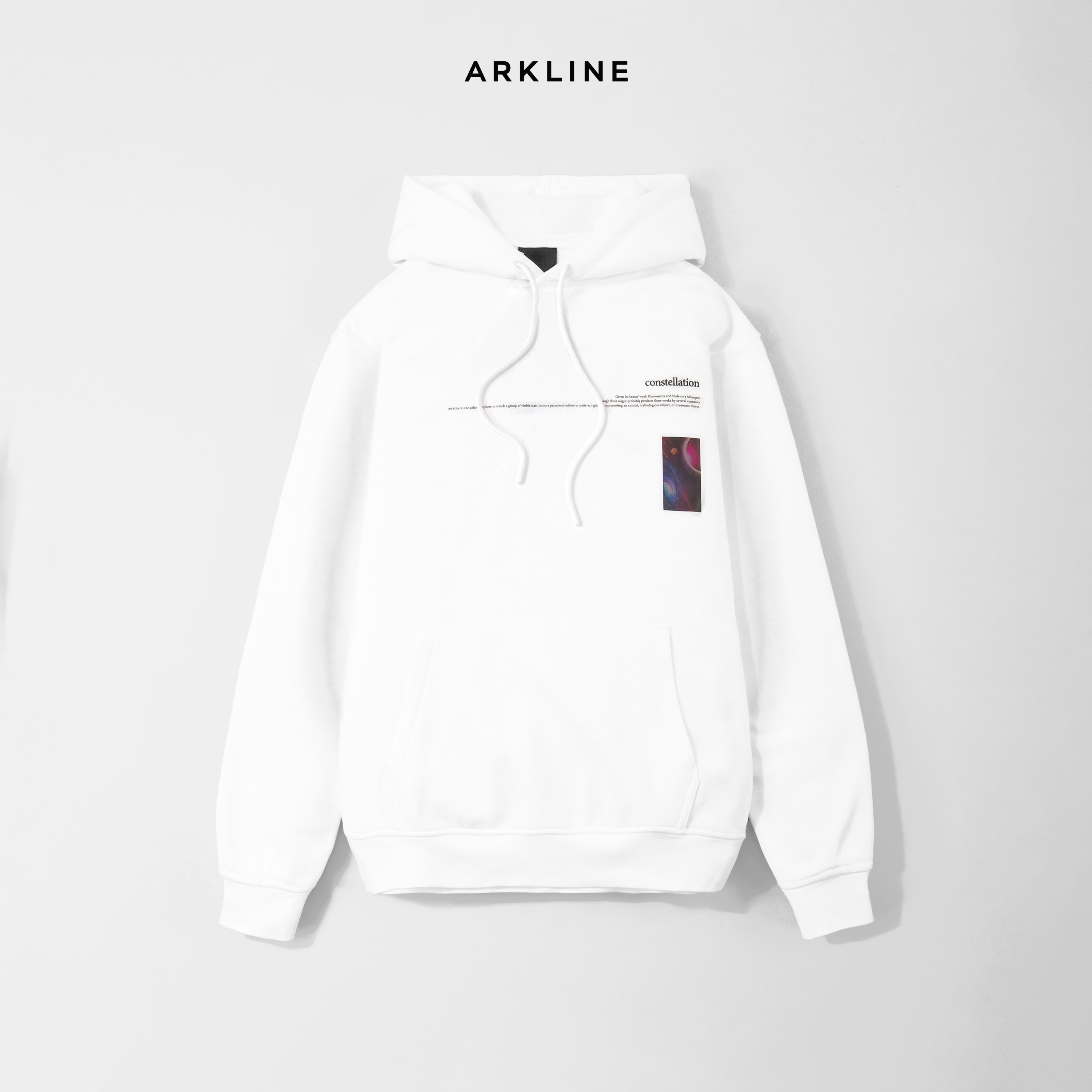 Arkline Constellation Pullover Hoodie White