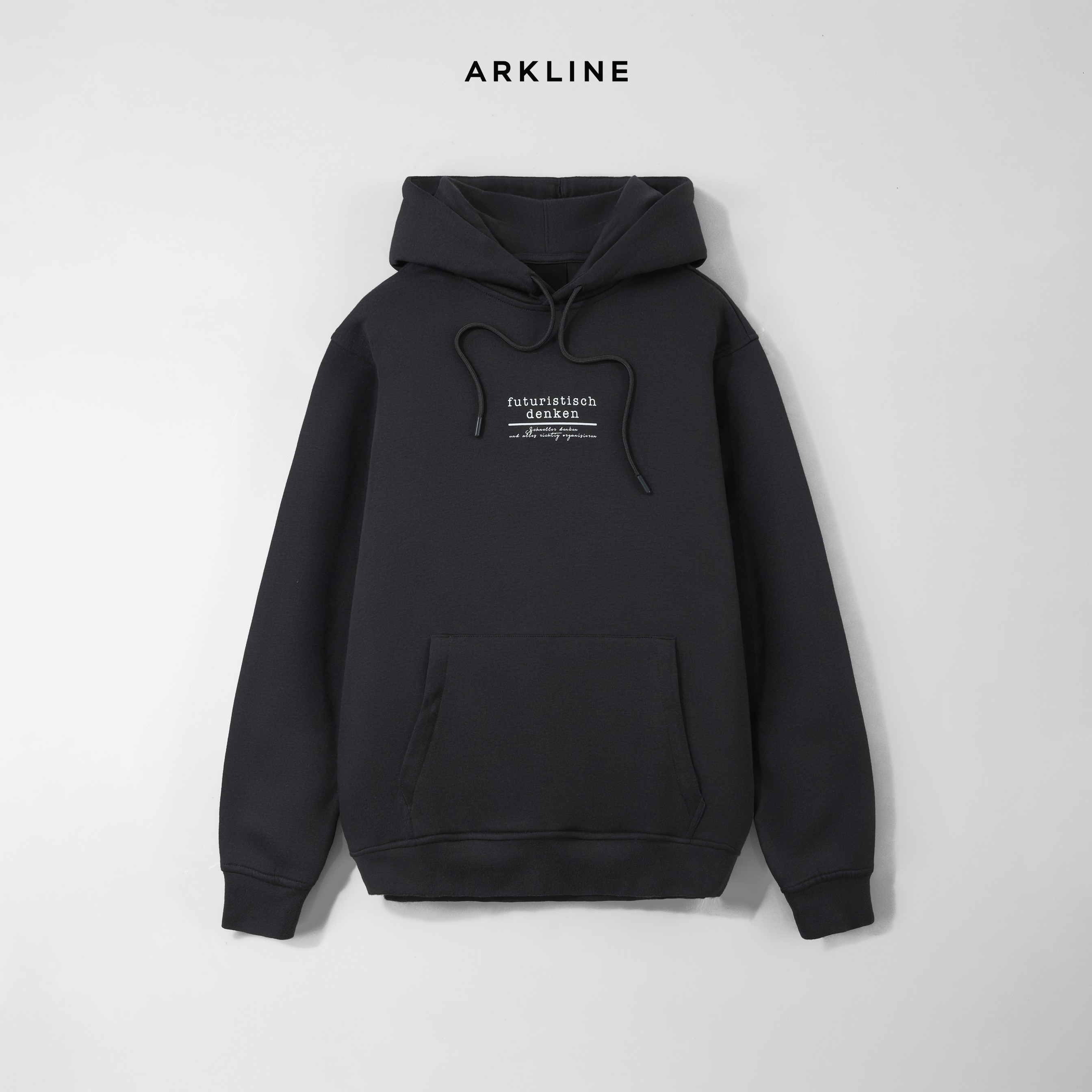Futuristisch Pullover Hoodie Shadow Grey   