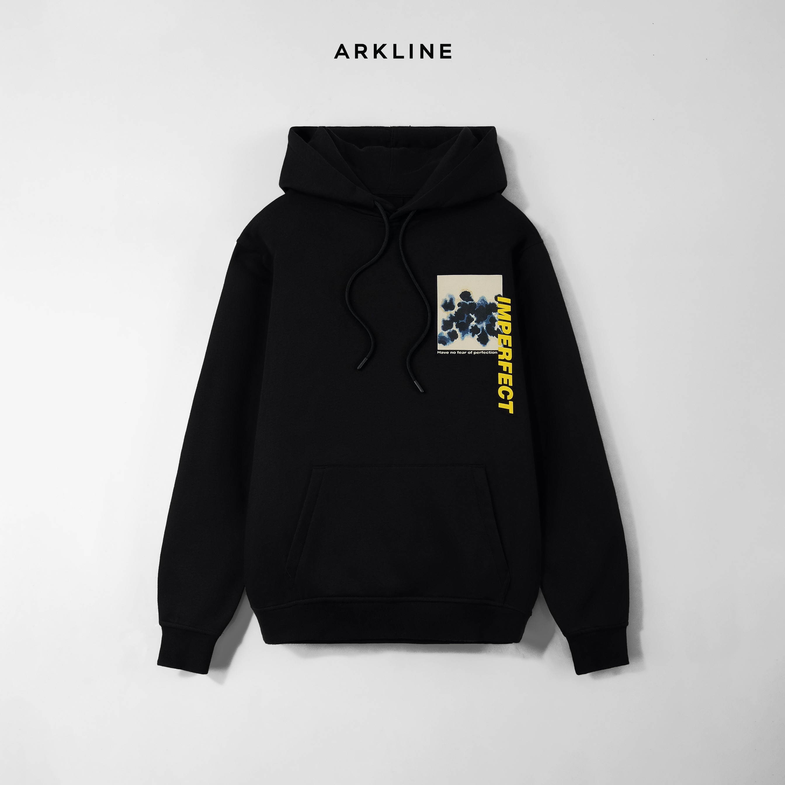 Arkline Imperfect Pullover Hoodie Obsidian Black