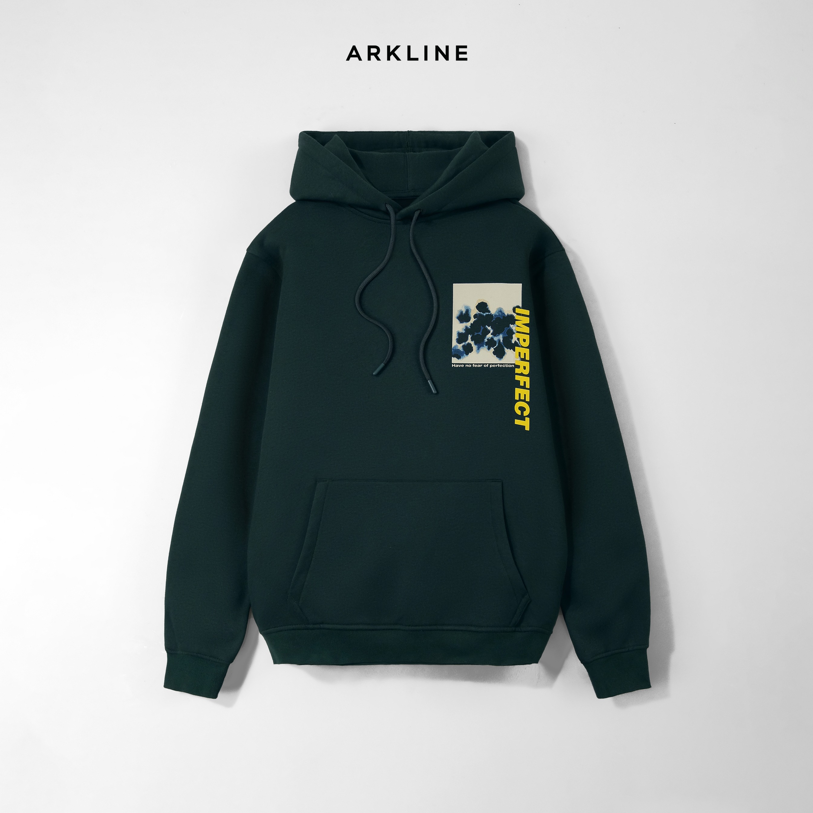 Arkline Imperfect Pullover Hoodie British Green