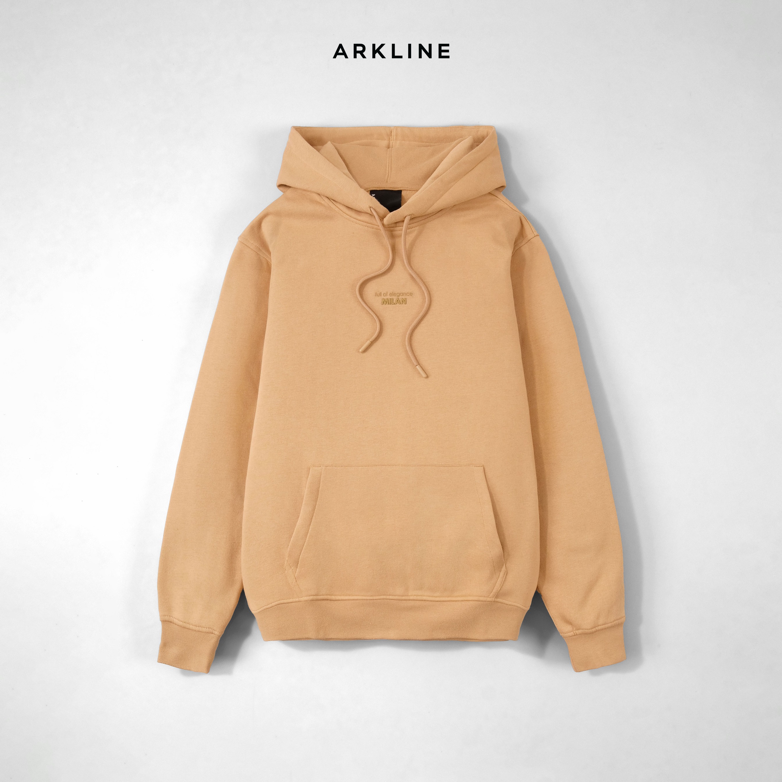 Arkline Milan Pullover Hoodie Beige