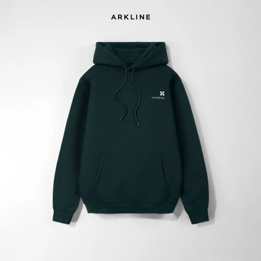 Image of Arkline Puzzle Pullover Hoodie British Green
