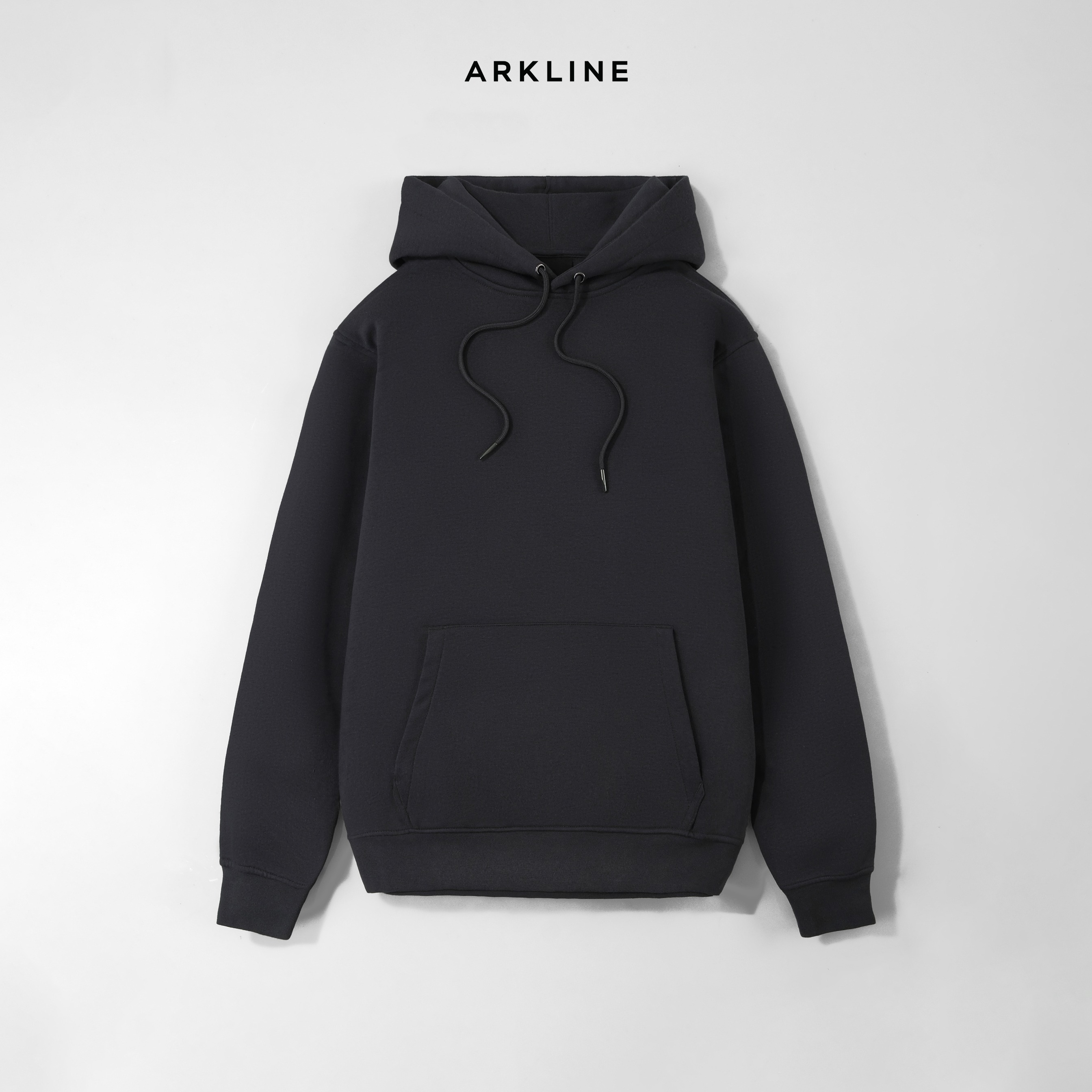 Solid Basic Pullover Hoodie Shadow Grey