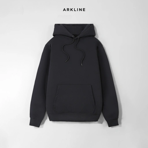 Image of Solid Basic Pullover Hoodie Shadow Grey