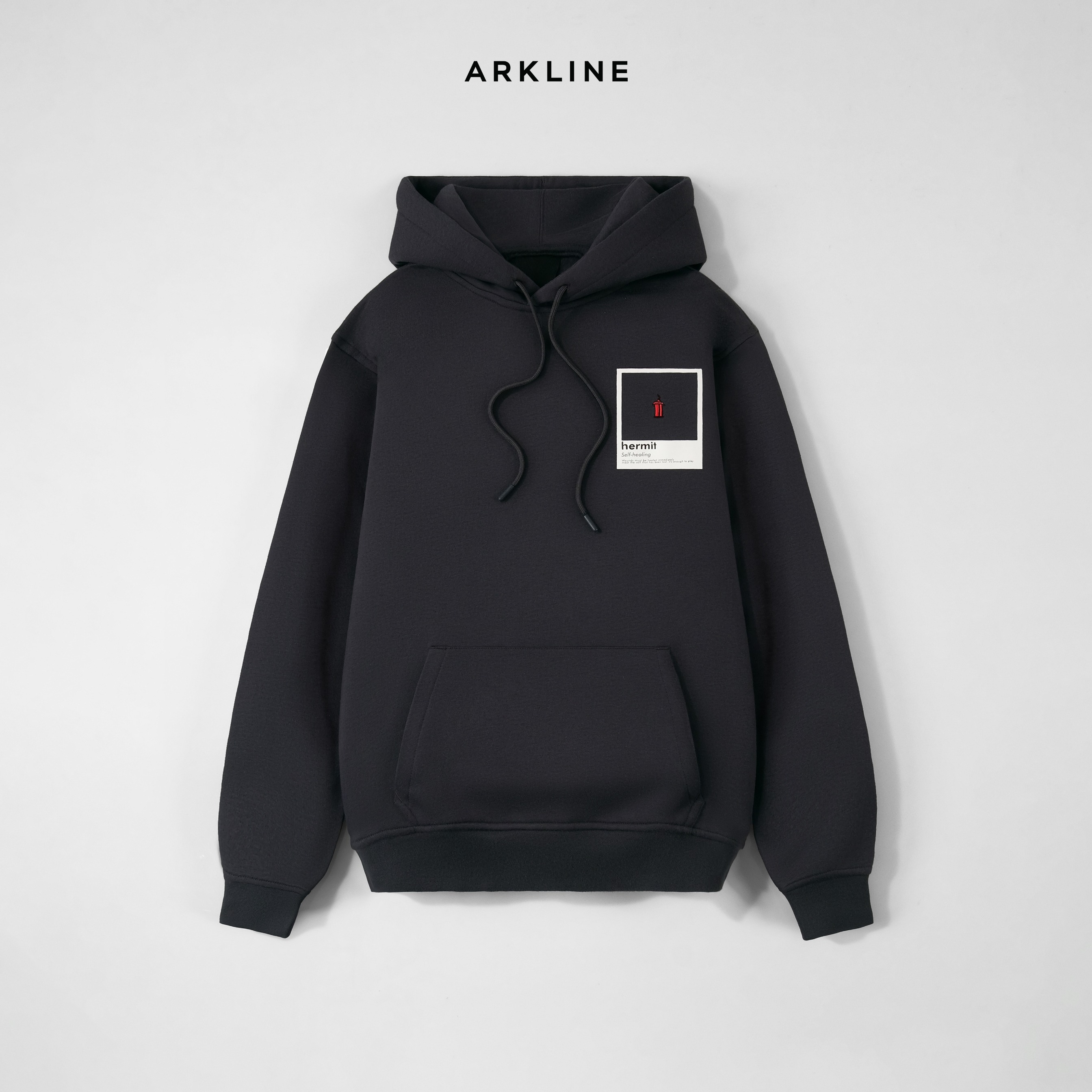 Arkline Hermit Pullover Hoodie Shadow Grey