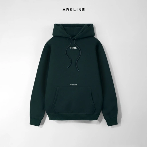 Image of Arkline True Pullover Hoodie British Green