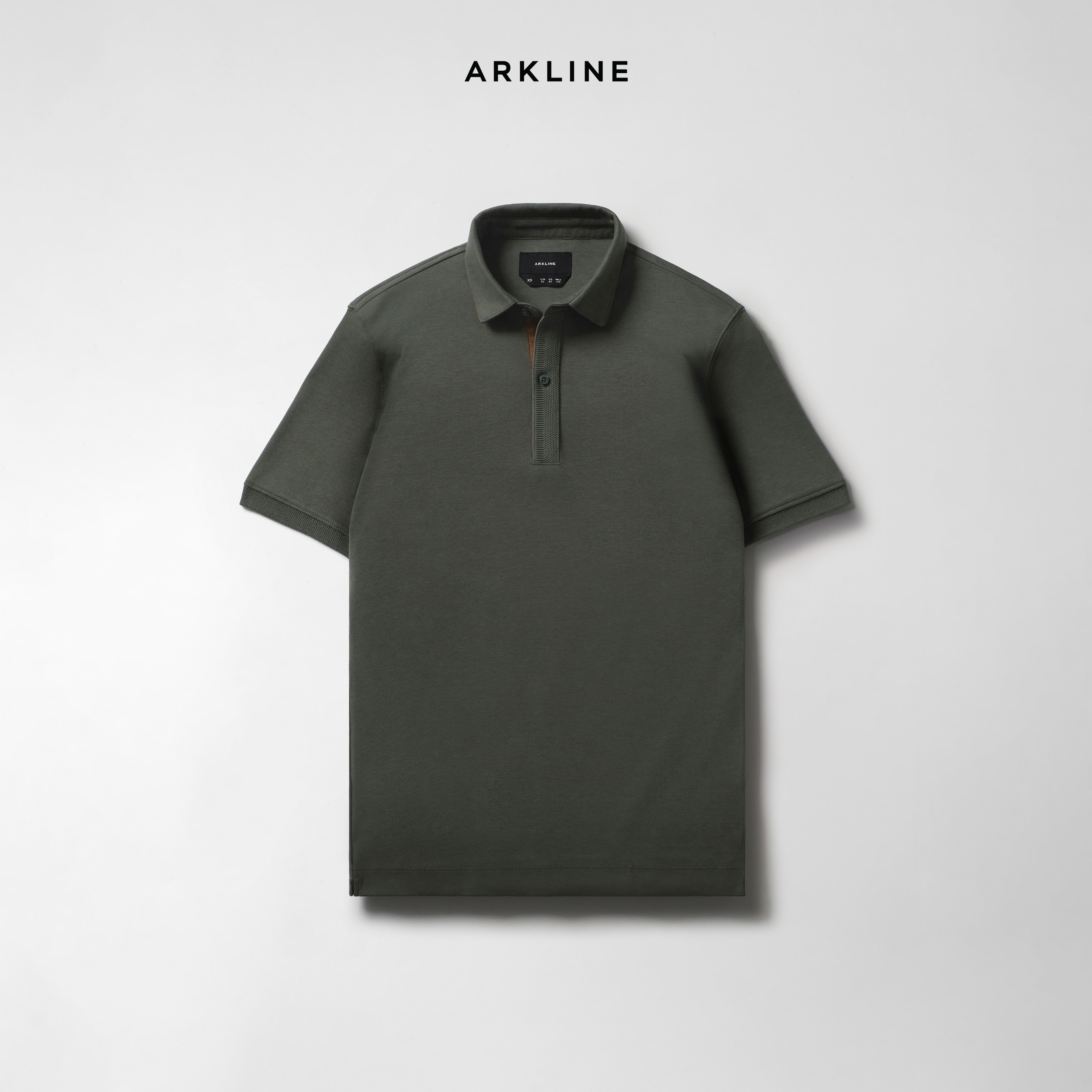 Arkline Gentle Polo Shirt Sage Green