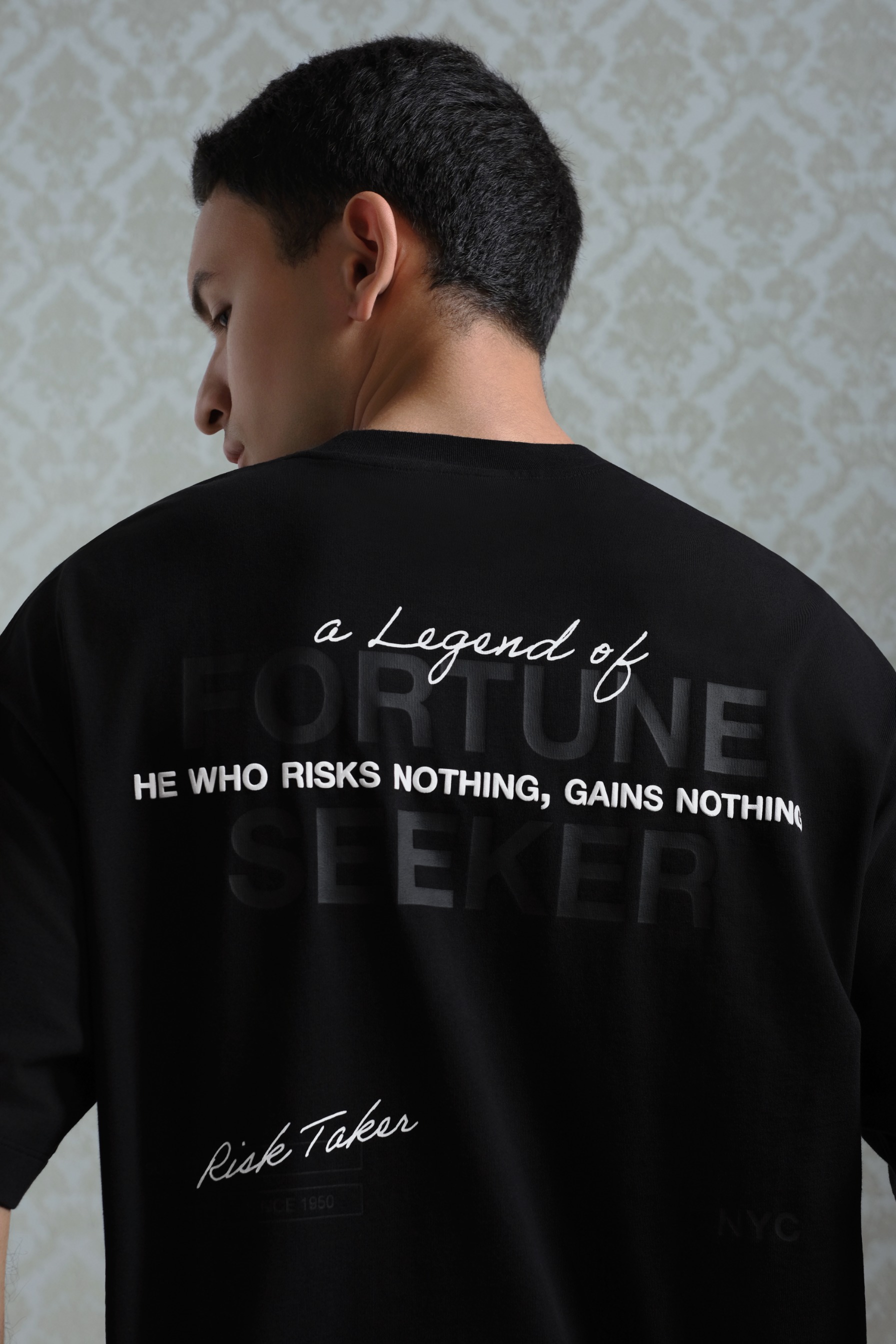 Arkline Forseek Oversize Tee Carbon Black