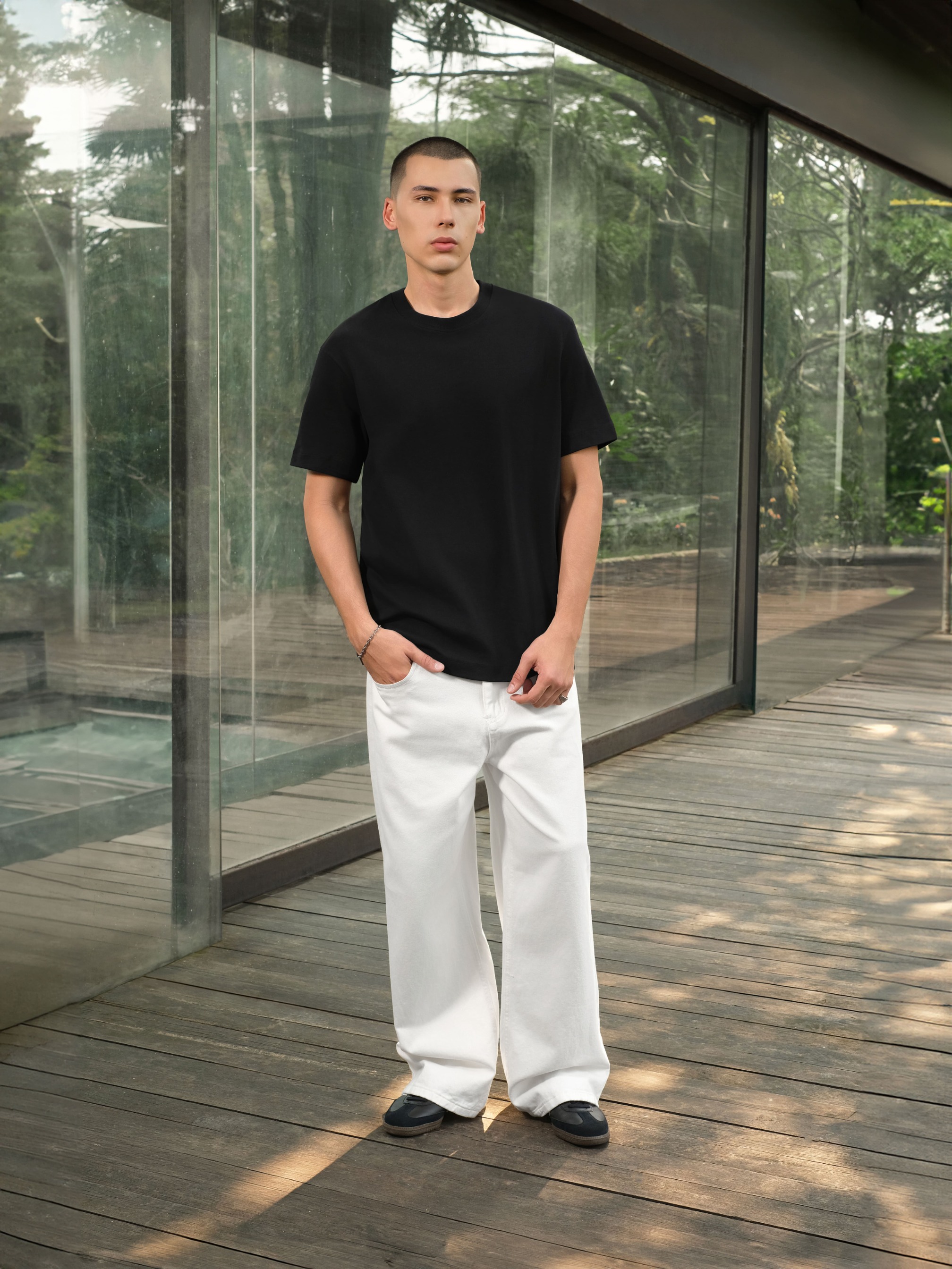 Arkline Finest Regular Fit T-Shirt Obsidian Black