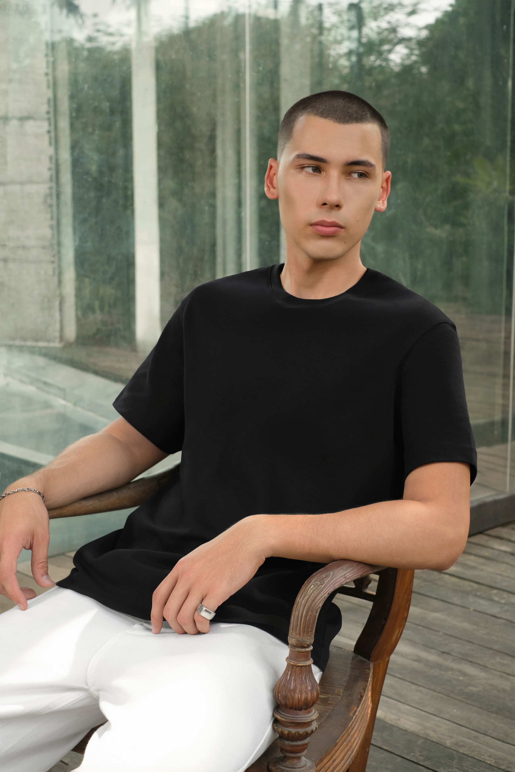 Arkline Finest Regular Fit T-Shirt Obsidian Black