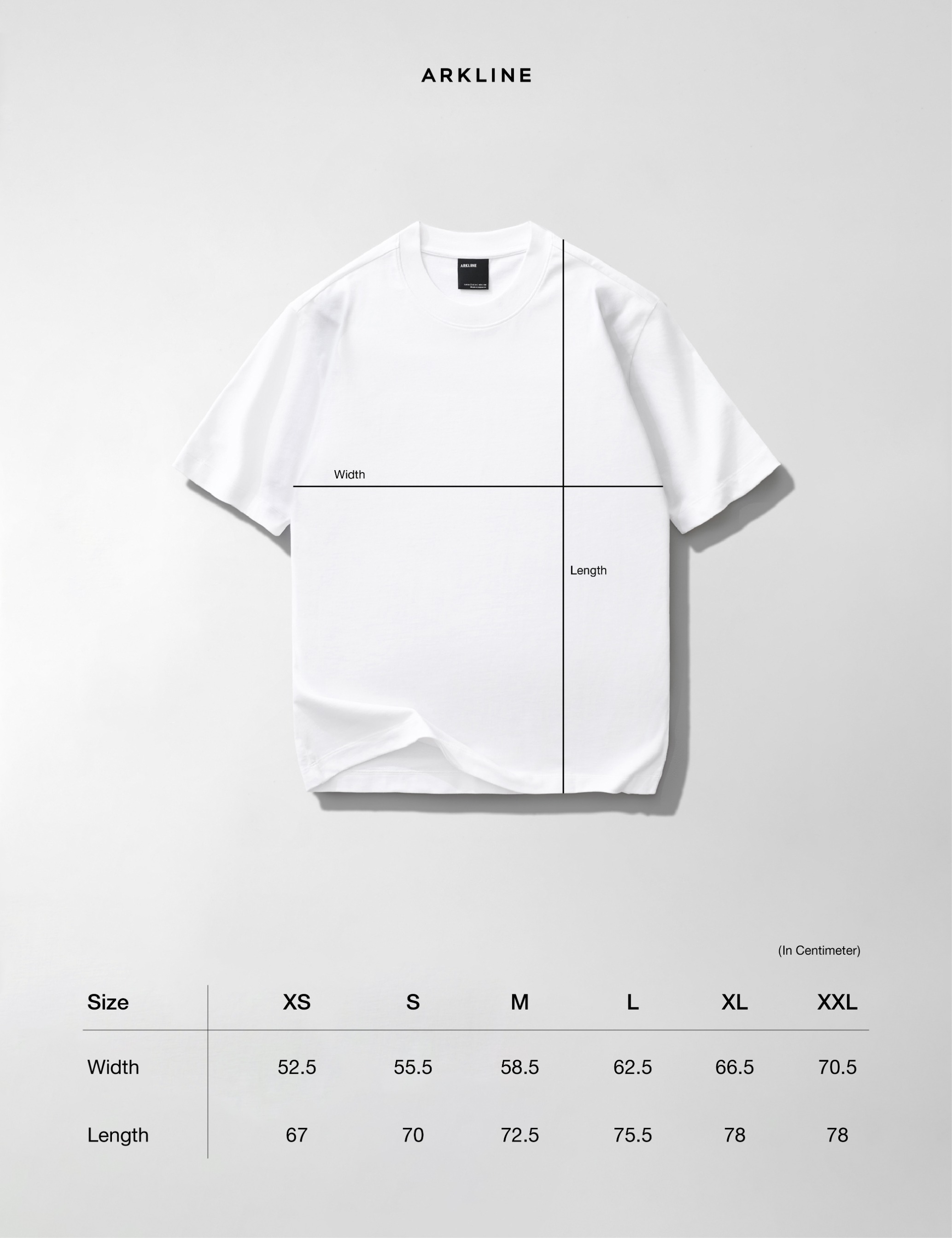 Arkline Champion Oversize Tee Off White