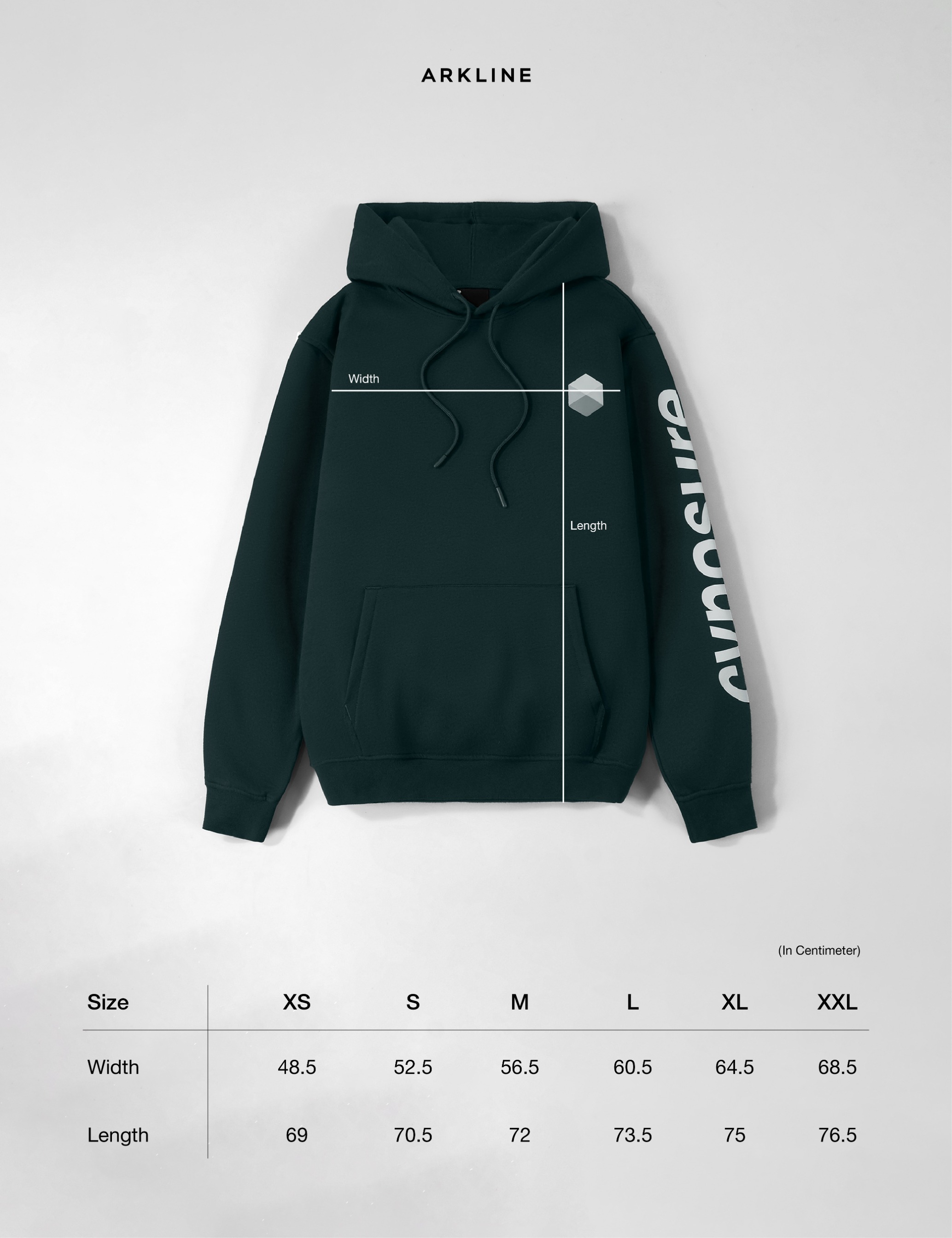 Arkline Cynosure Pullover Hoodie British Green