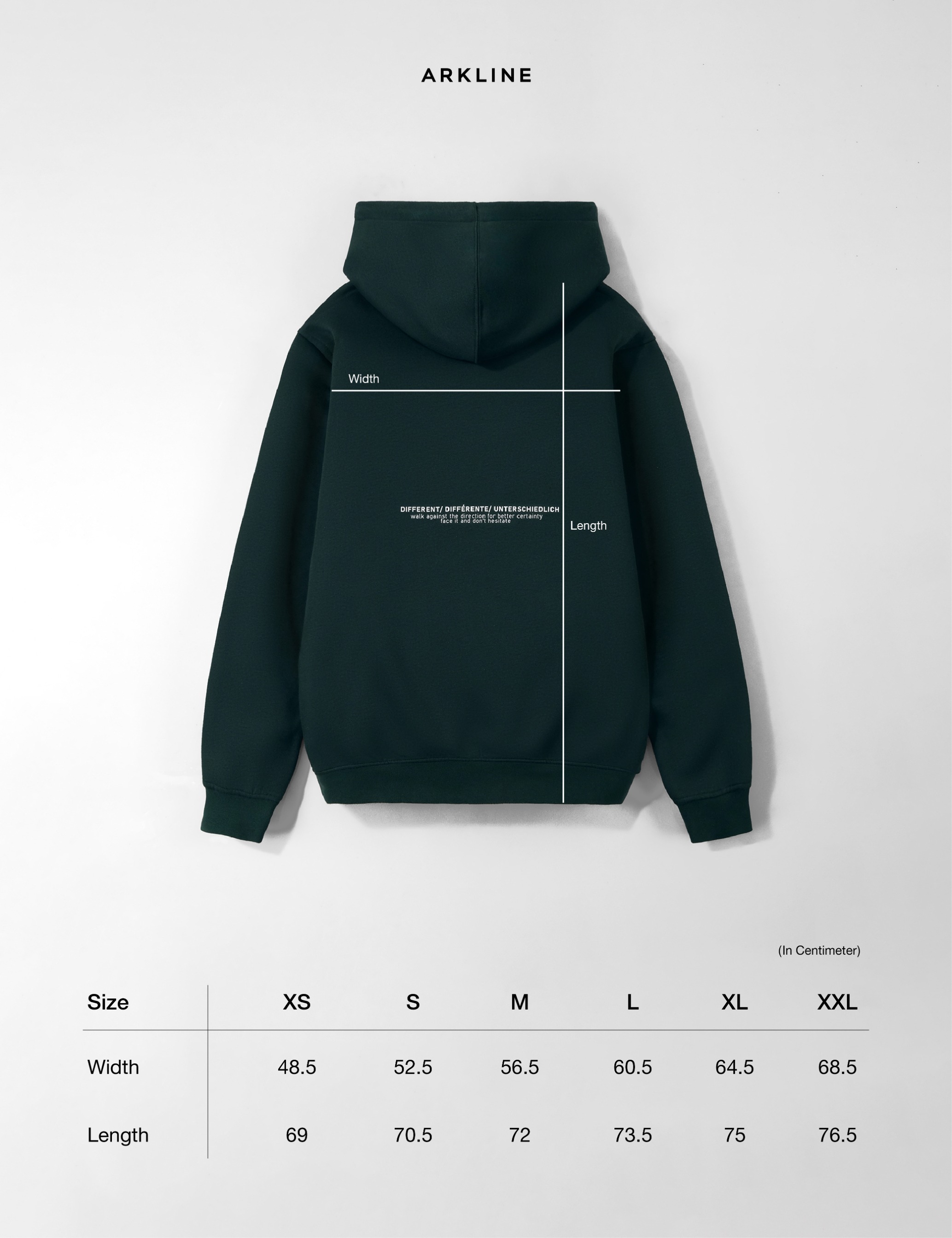 Arkline Different Pullover Hoodie British Green