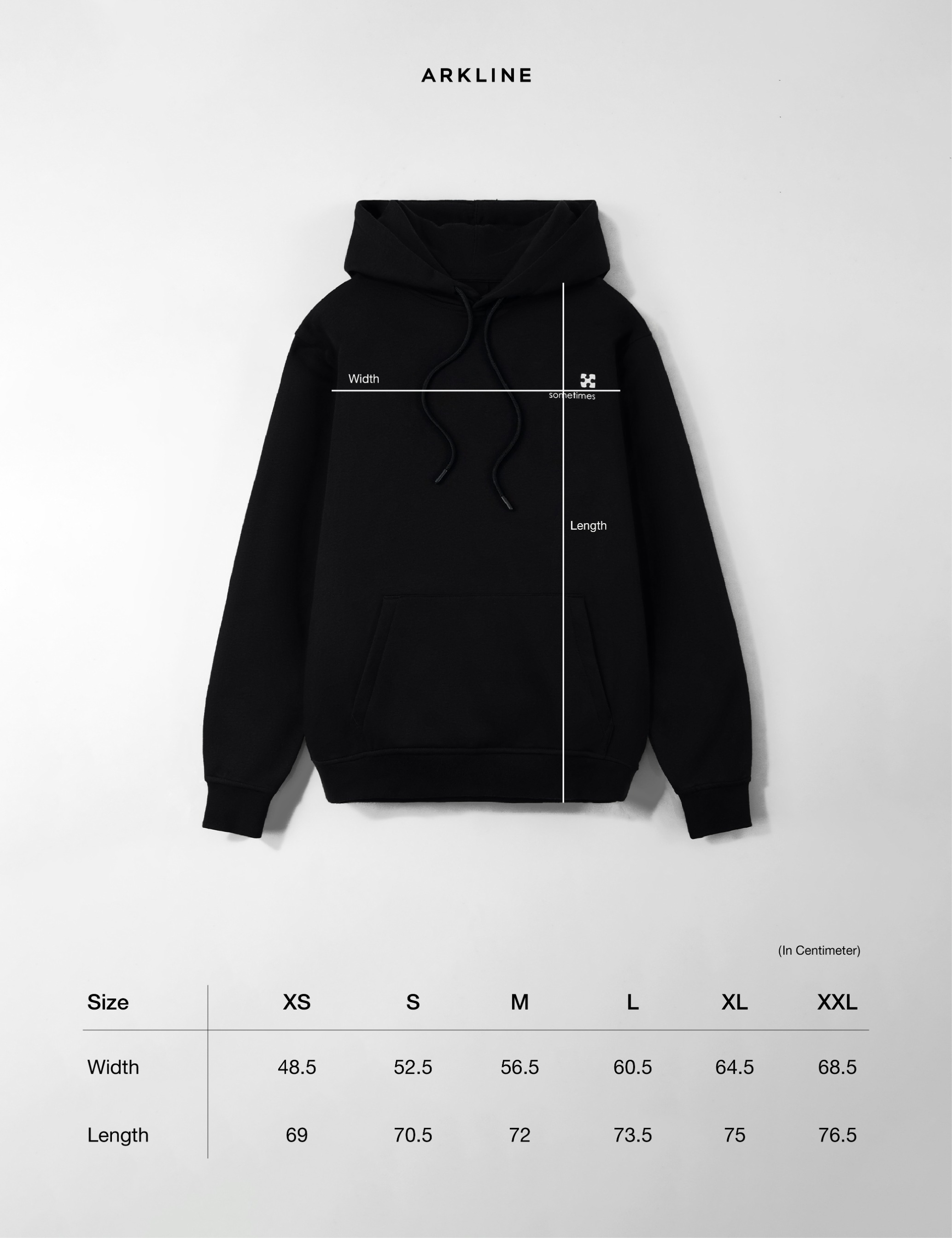 Arkline Puzzle Pullover Hoodie Black