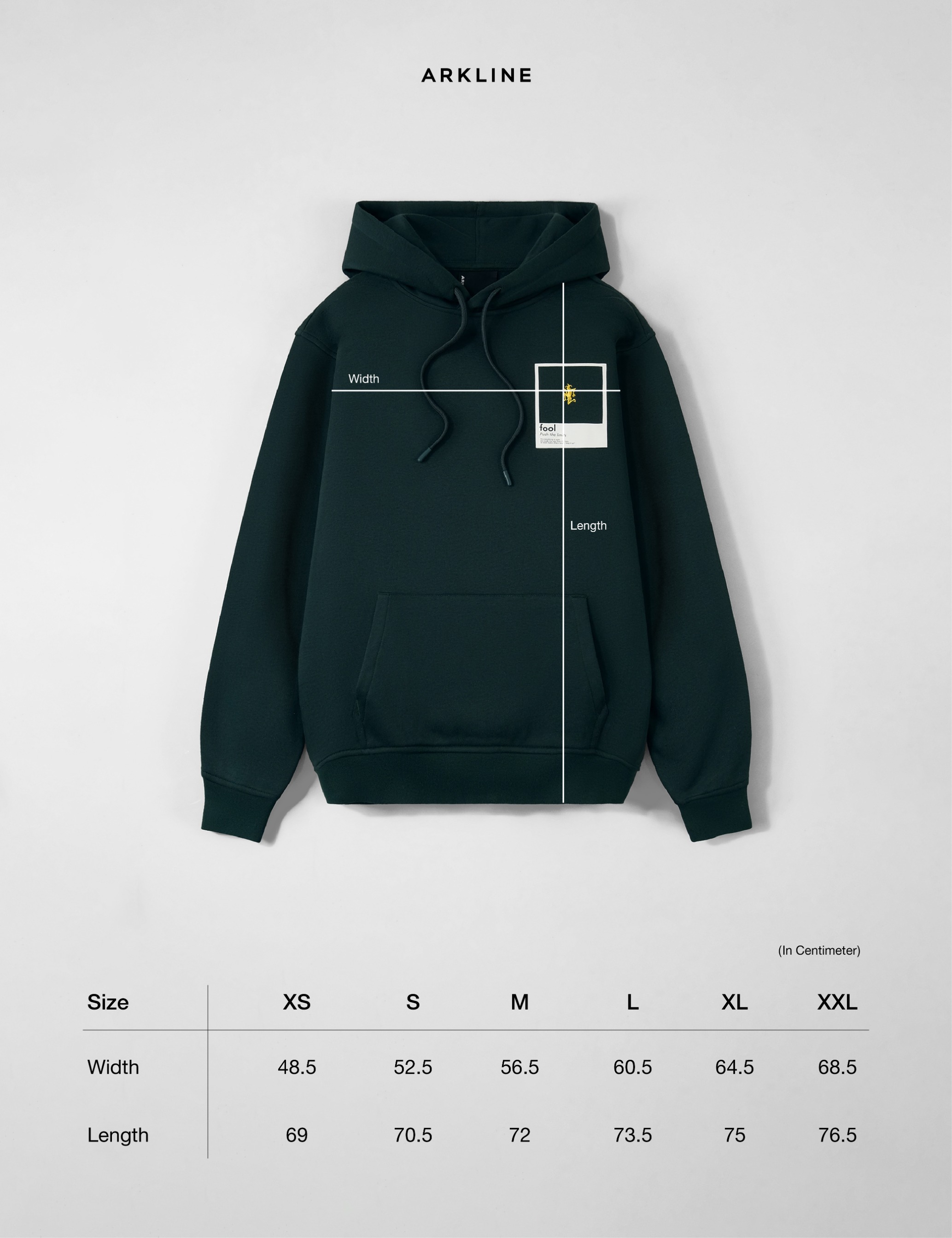 Arkline Fool Pullover Hoodie British Green