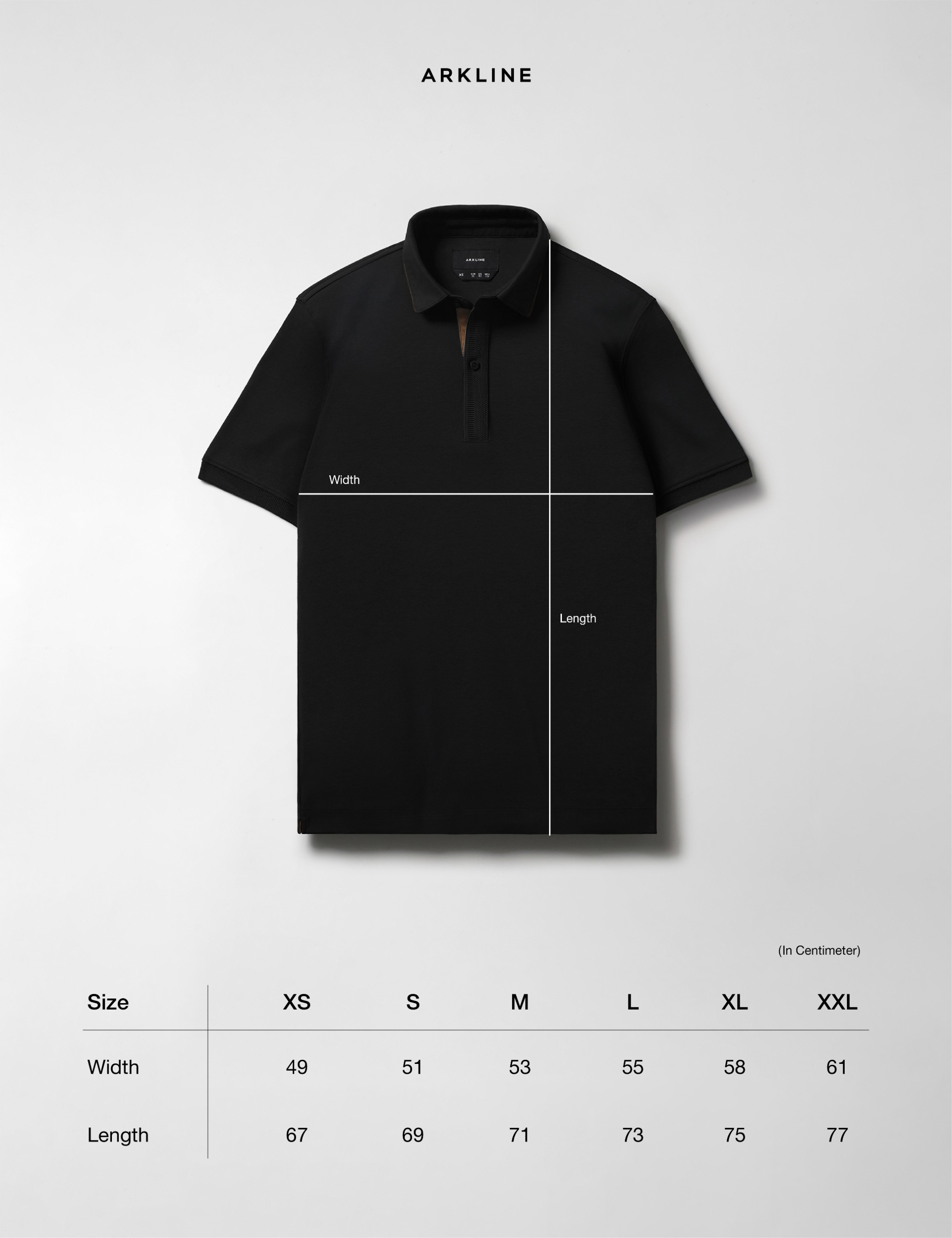 Arkline Gentle Polo Shirt Obsidian Black