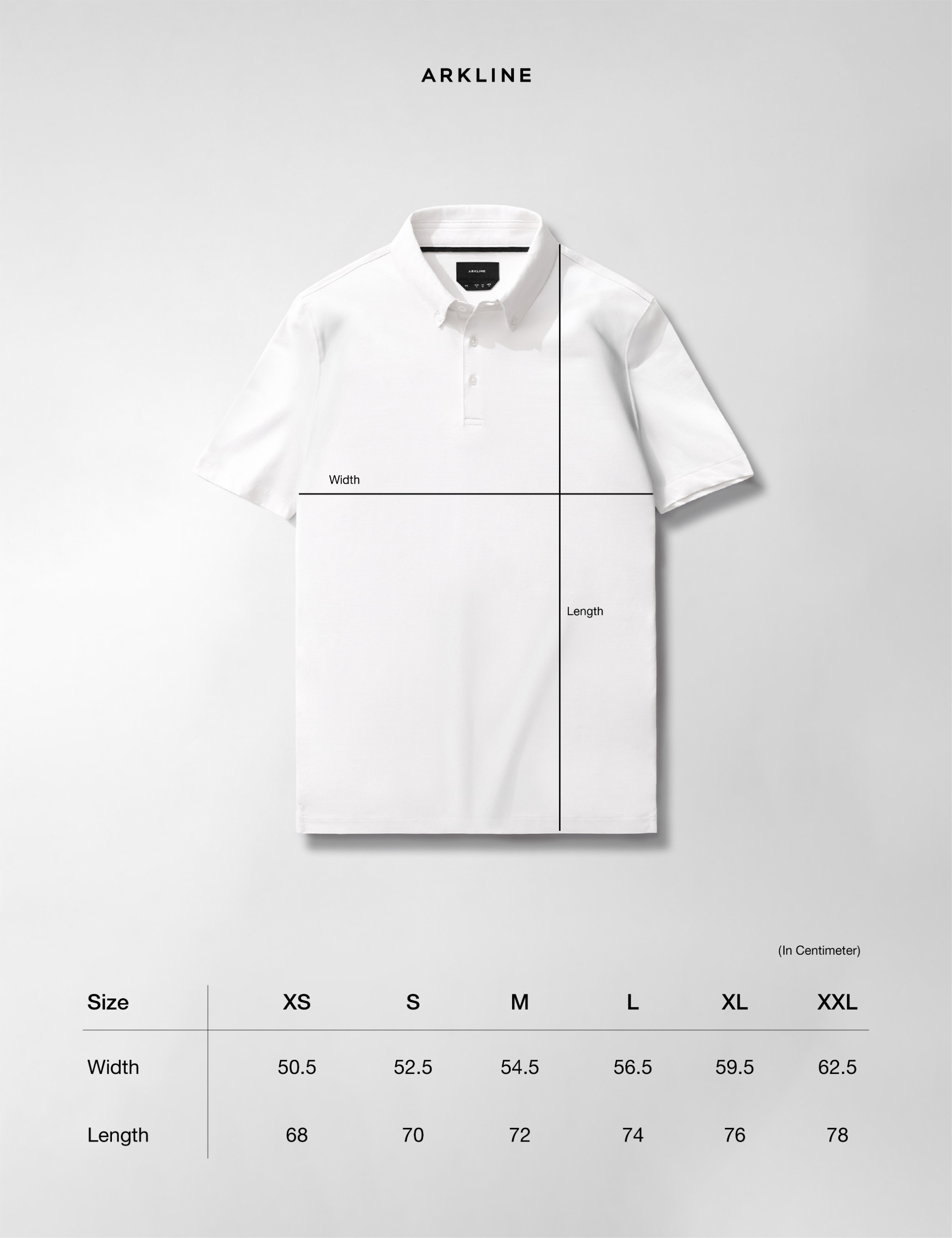 Arkline Hybrid Button Down Collar Polo Shirt White