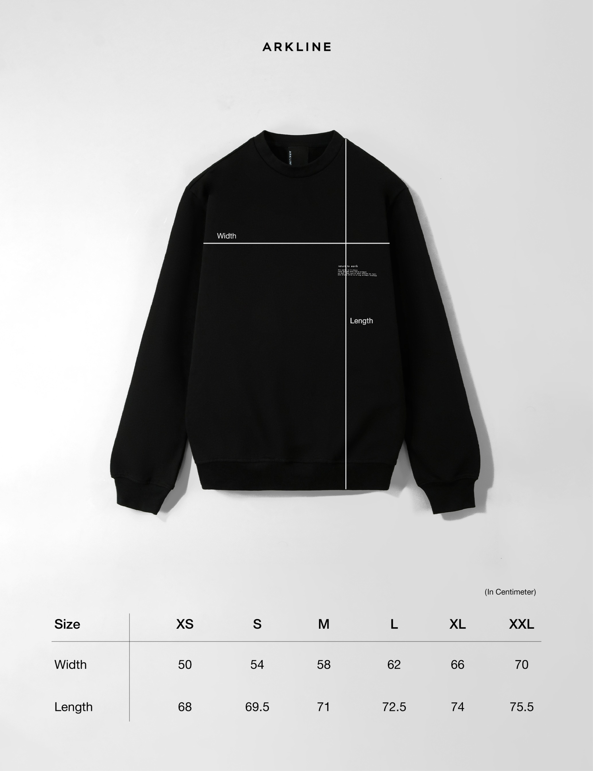 Arkline Return to Earth Black Sweatshirt