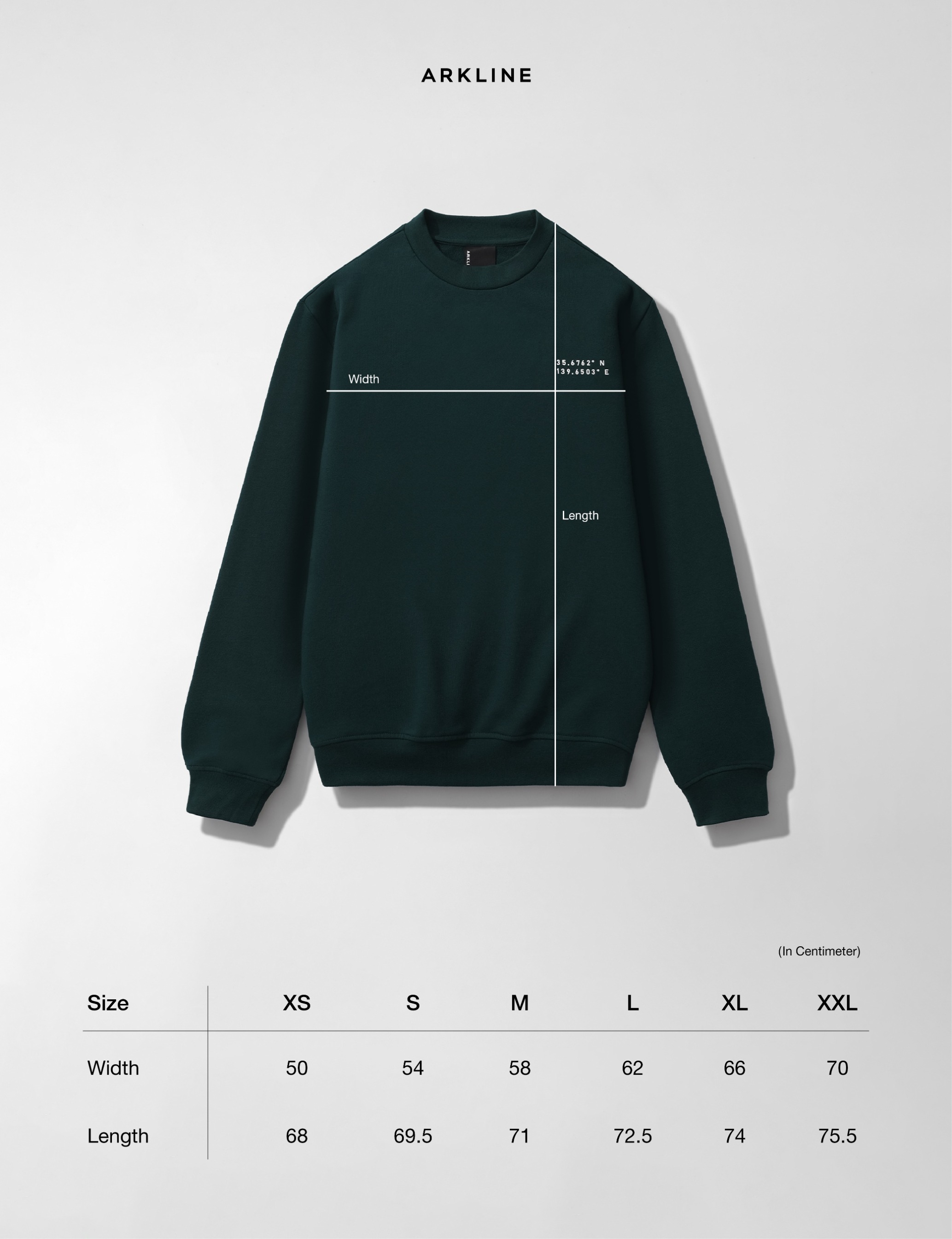 Arkline Collage Tokyo Sweatshirt British Green